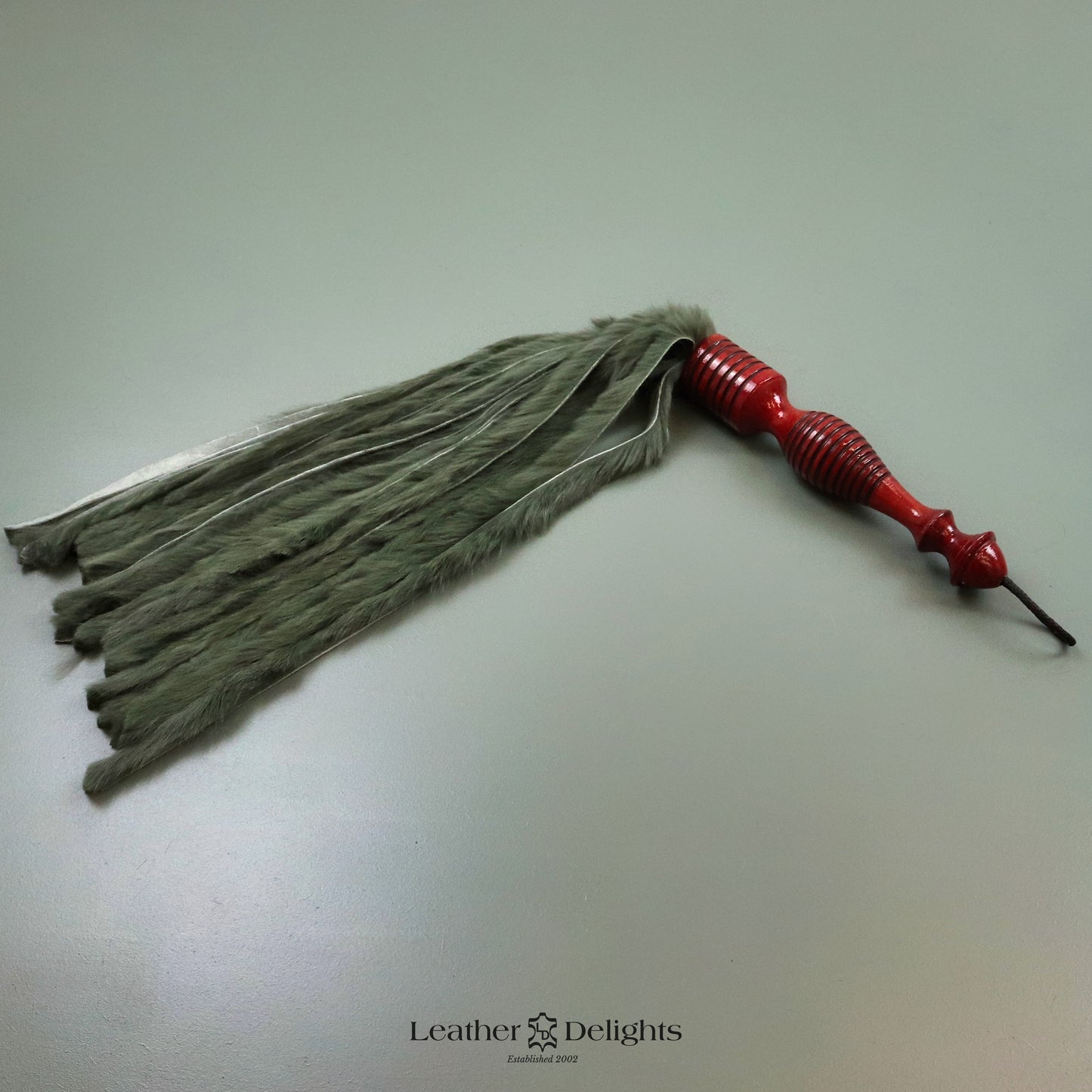 Martinet en Fourrure de Lapin Vert Forrest