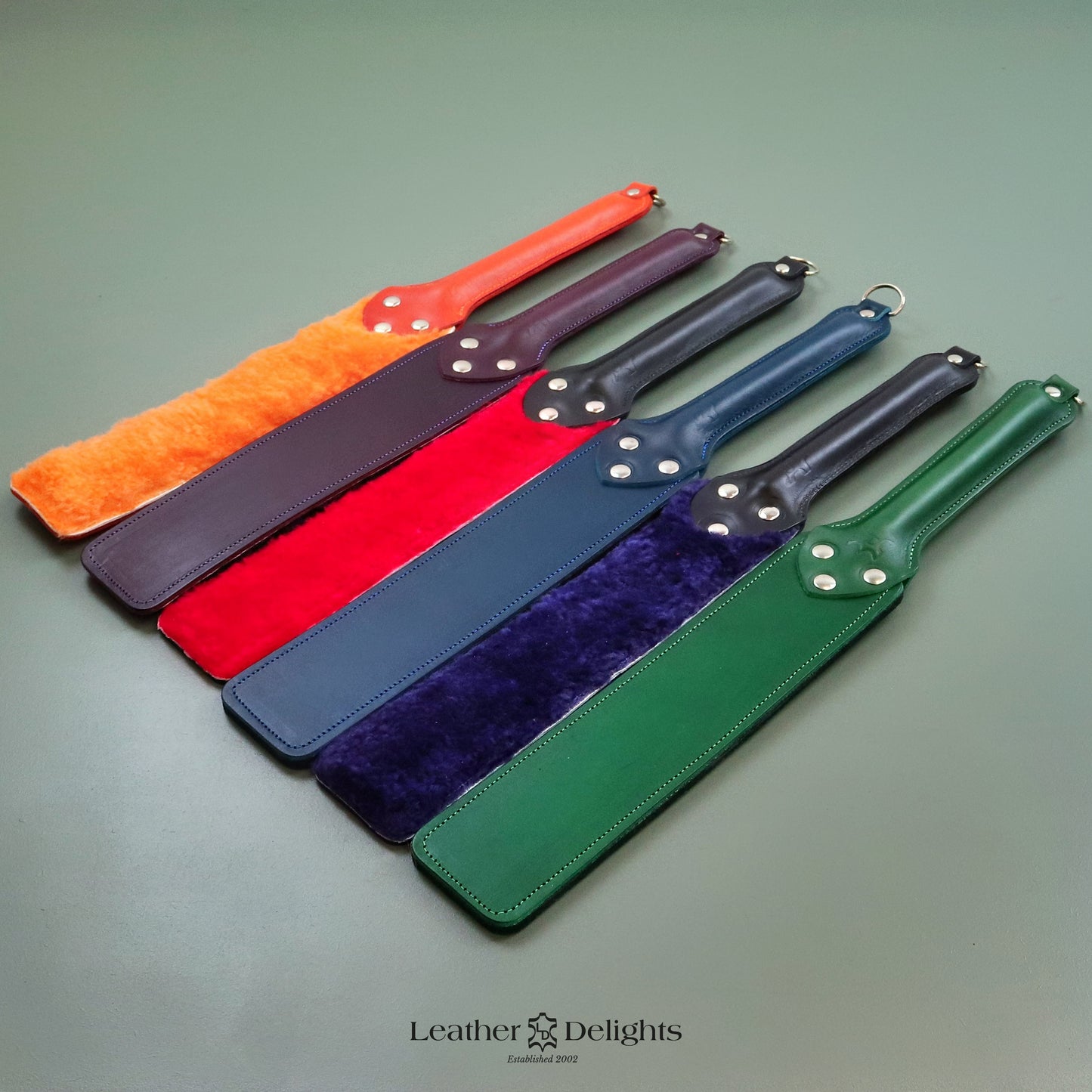 Punishment Paddle - Leather & Sheepskin