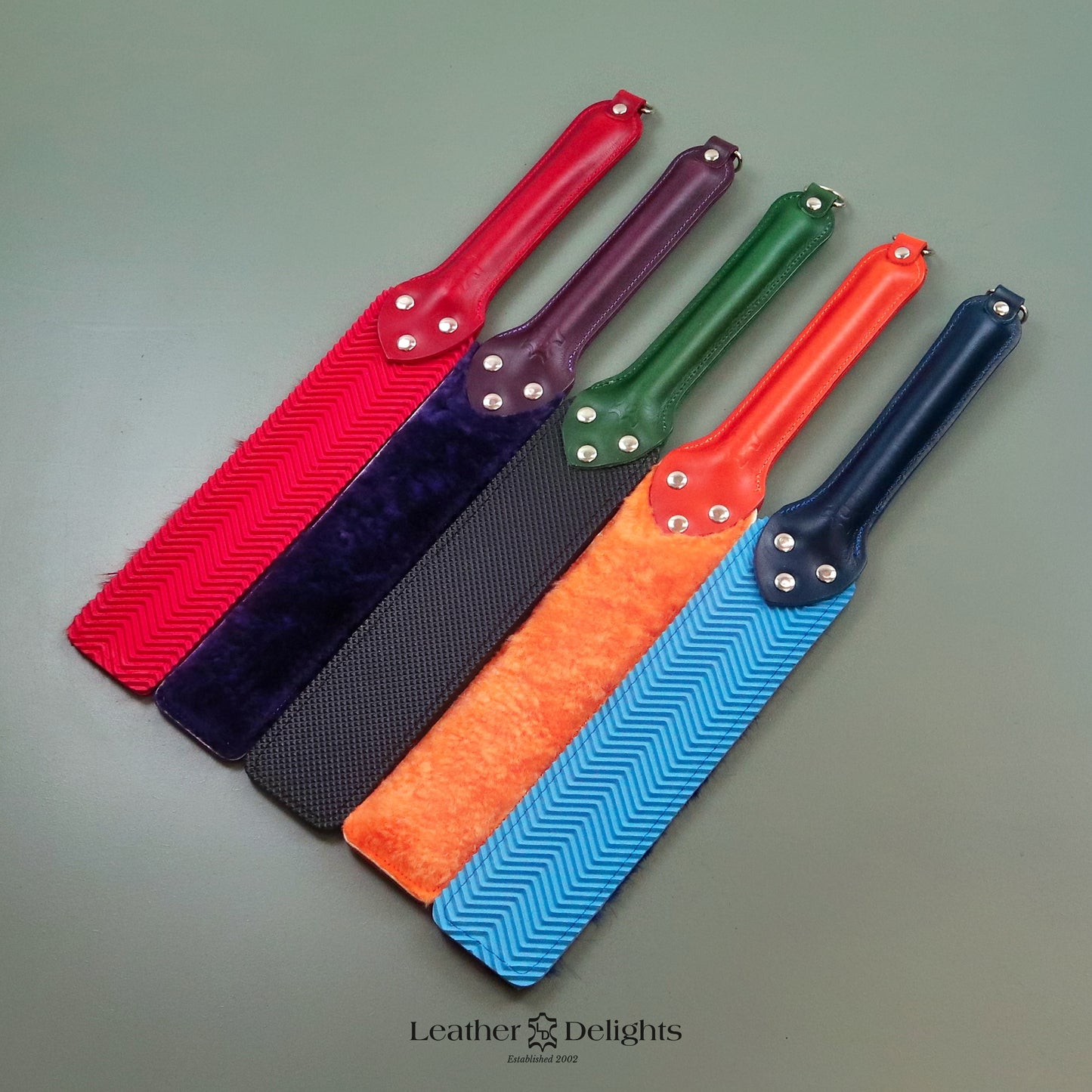 Punishment Paddle - Rubber & Sheepskin