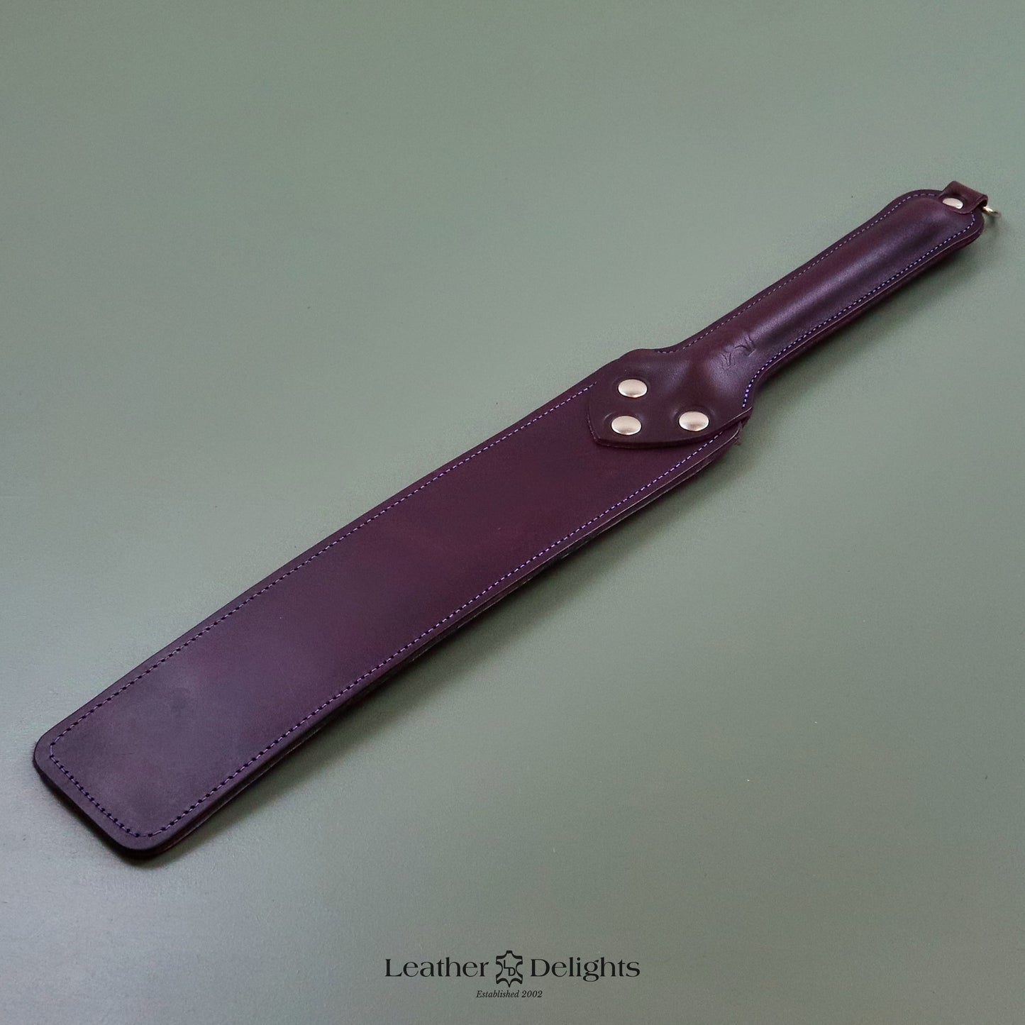 Punishment Paddle - Leather & Rabbit Fur