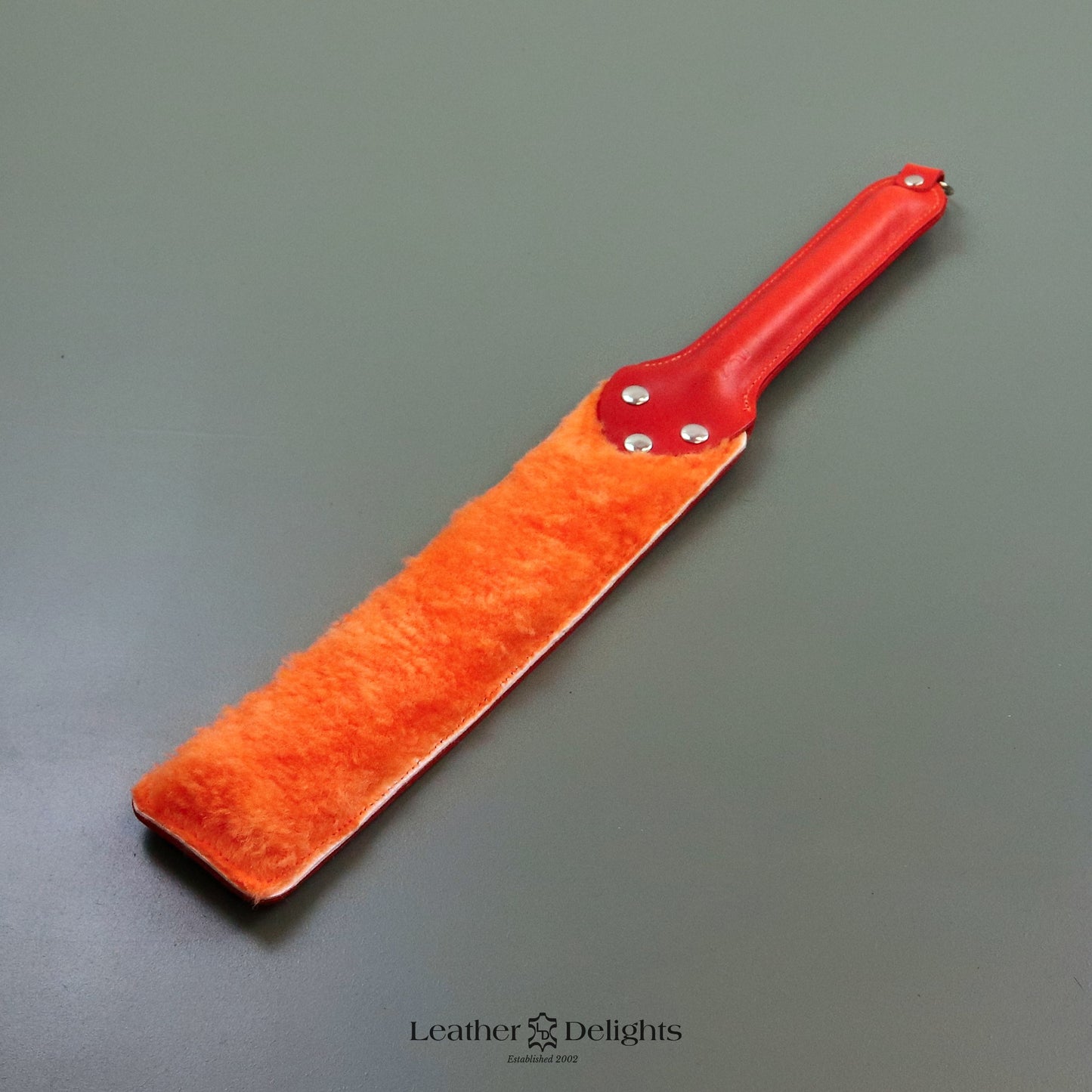 Punishment Paddle - Leather & Sheepskin