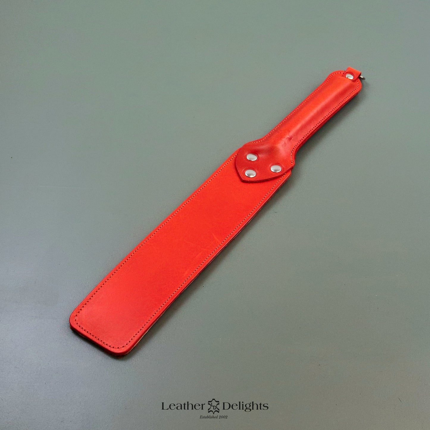 Punishment Paddle - Leather & Rabbit Fur