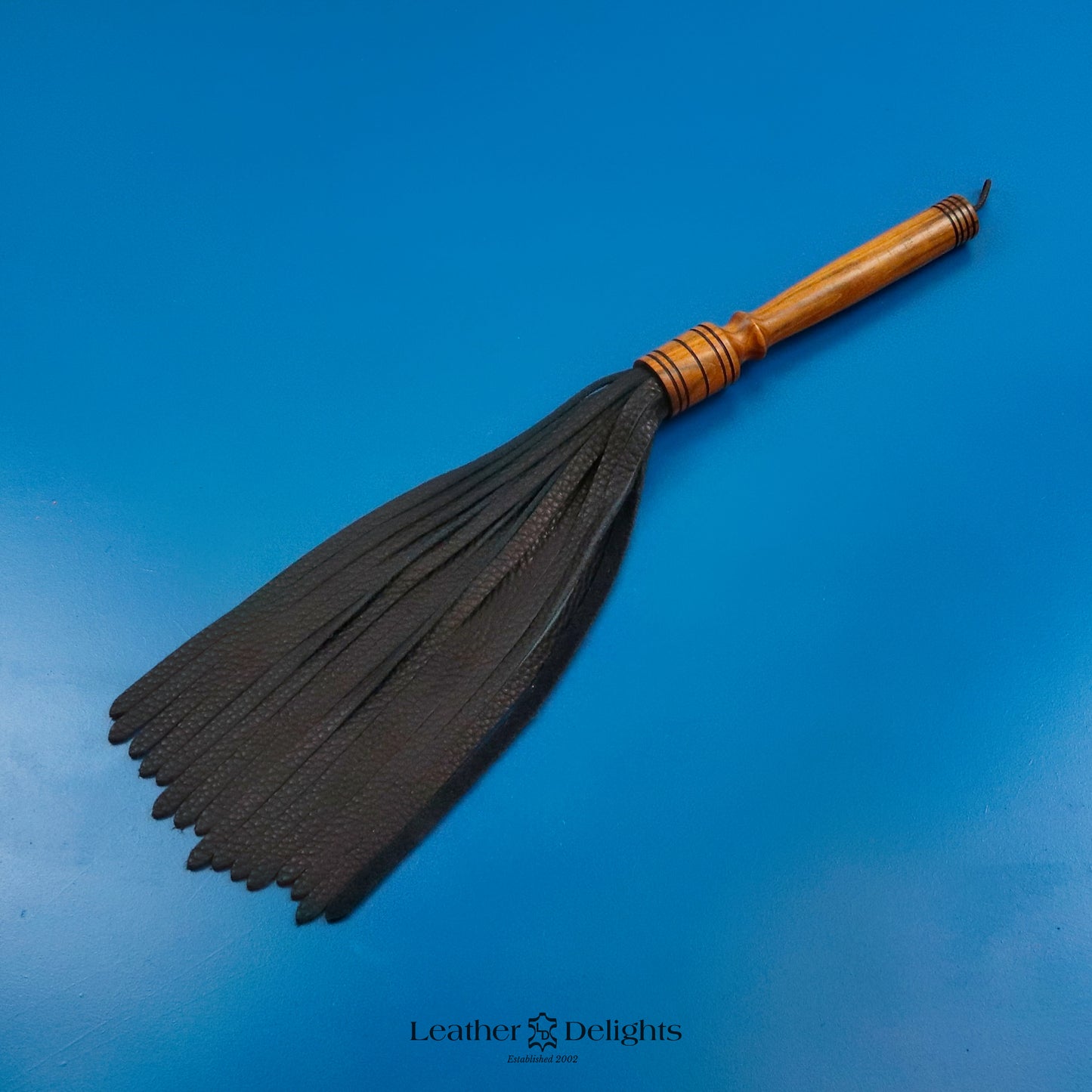 Large Soft Black Leather Flogger