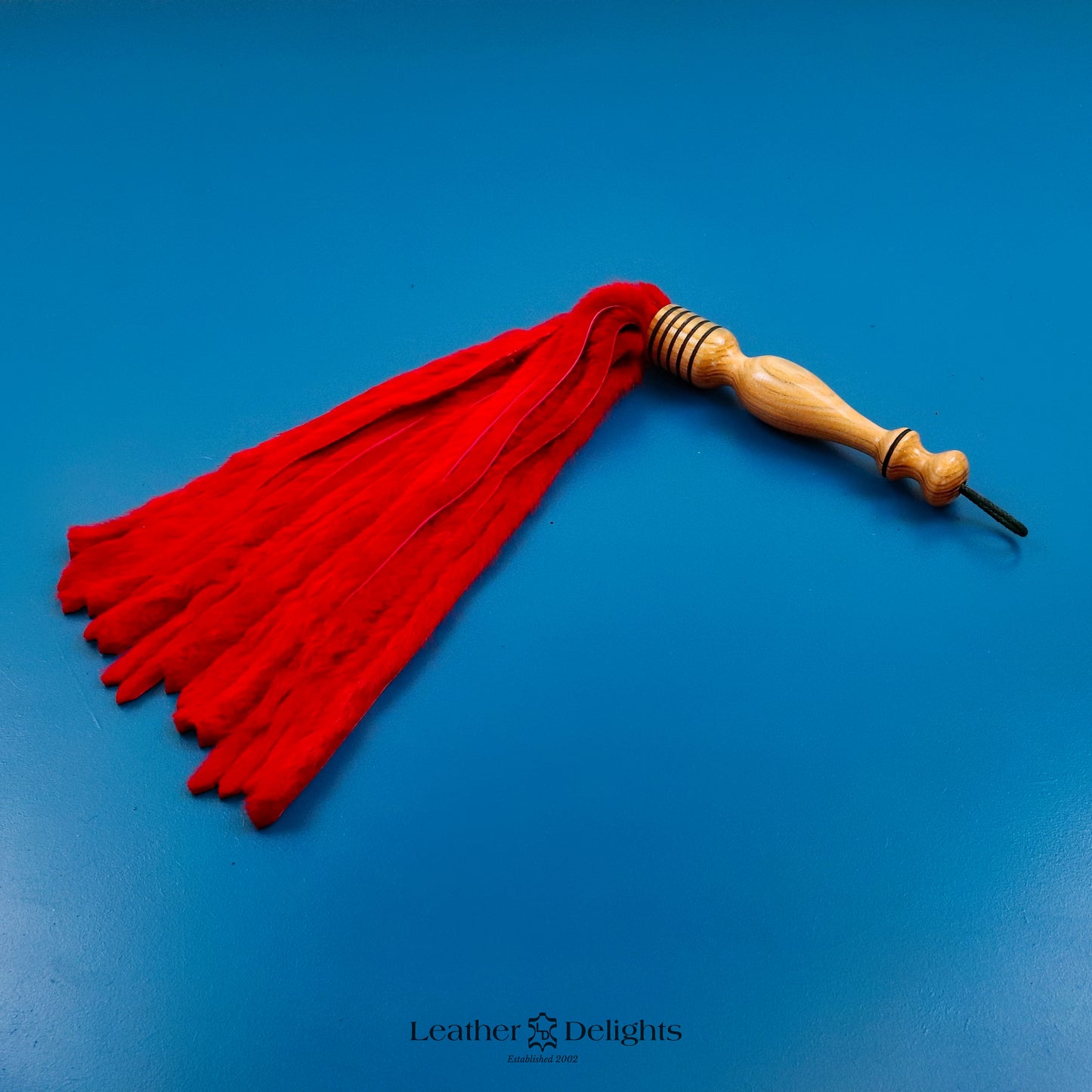 Red Rabbit Fur Flogger