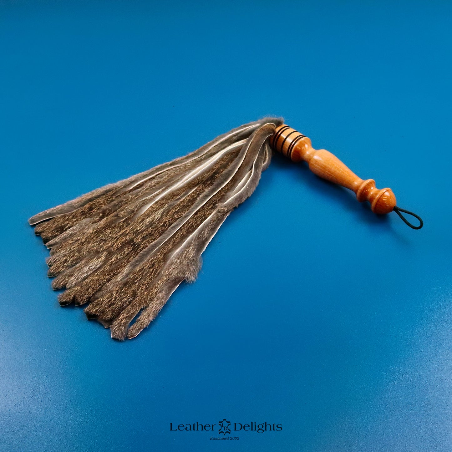 Natural Rabbit Fur Flogger