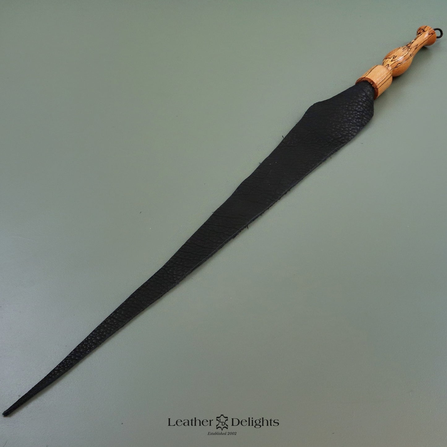 Soft Black Leather Dragon Tail