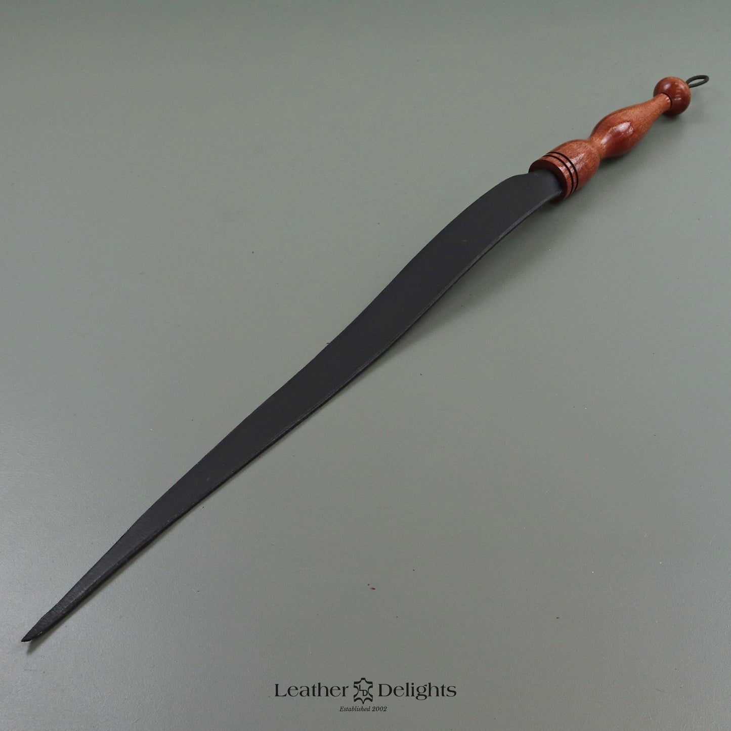 Firm Black Leather Dragon Tail