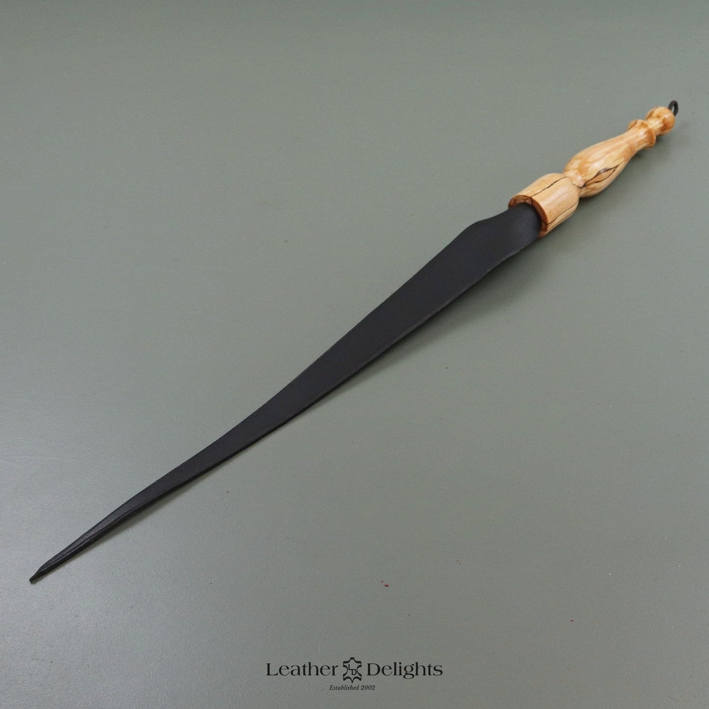 Firm Black Leather Dragon Tail