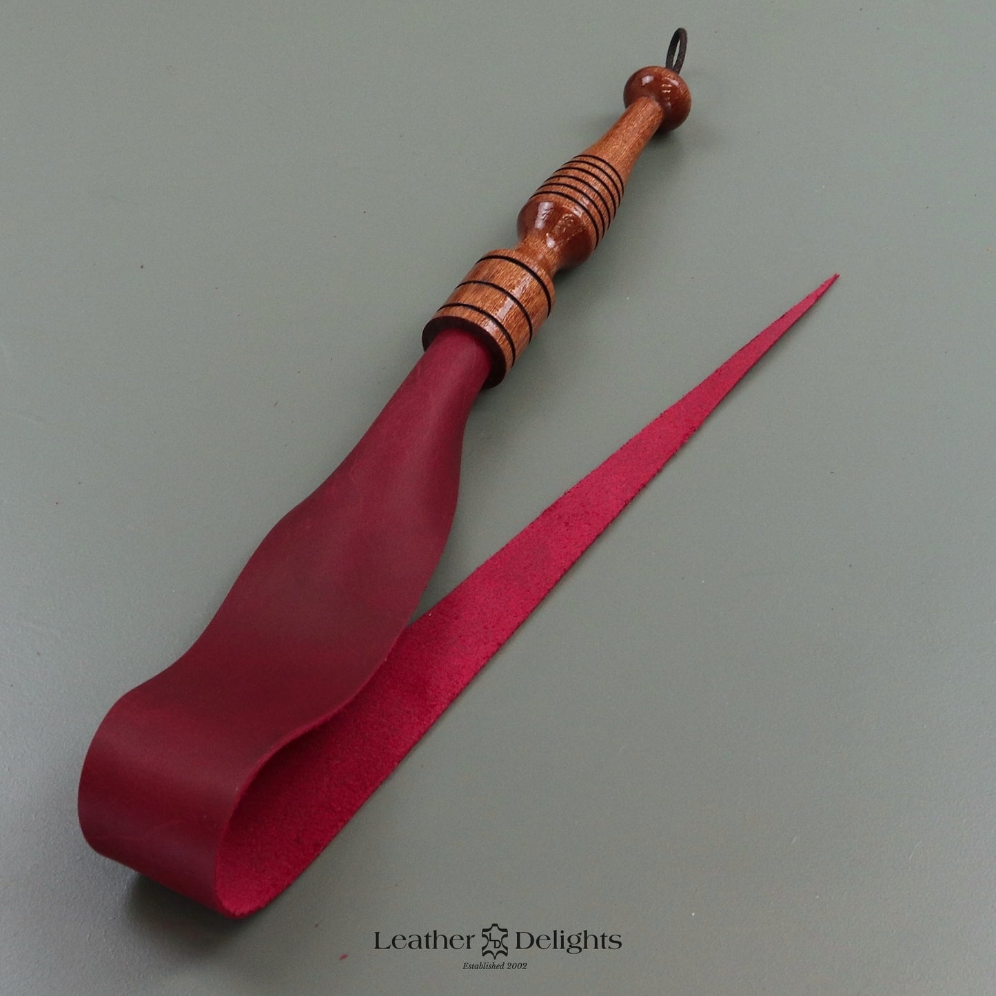 Soft Red Leather Dragon Tail