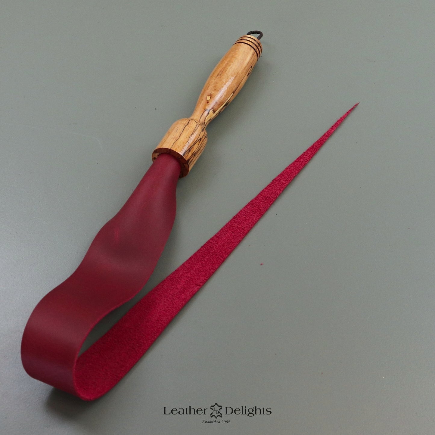 Soft Red Leather Dragon Tail