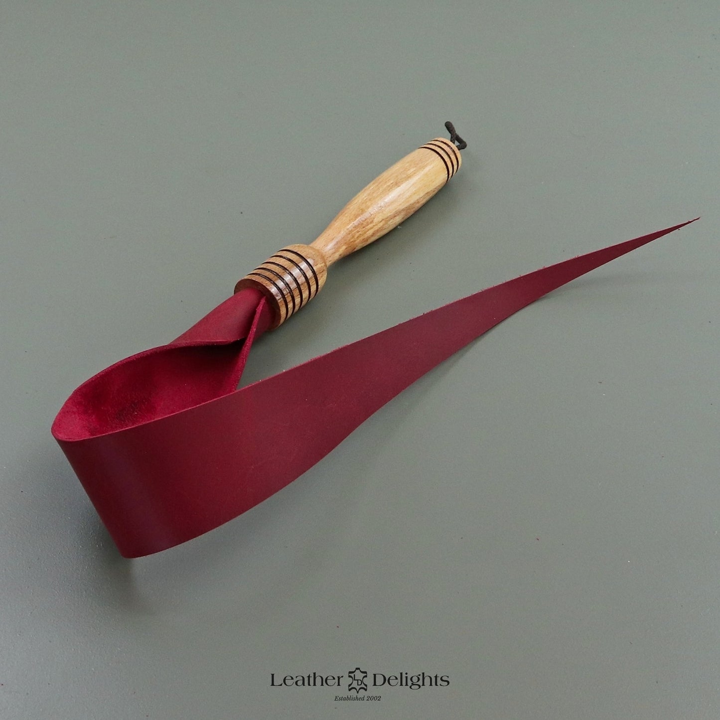 Soft Red Leather Dragon Tail