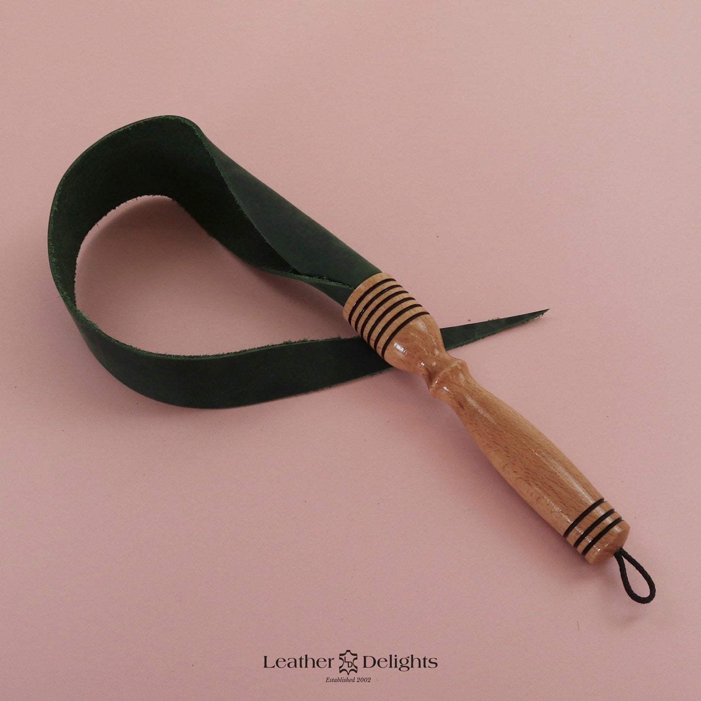 Soft Green Leather Dragon Tail