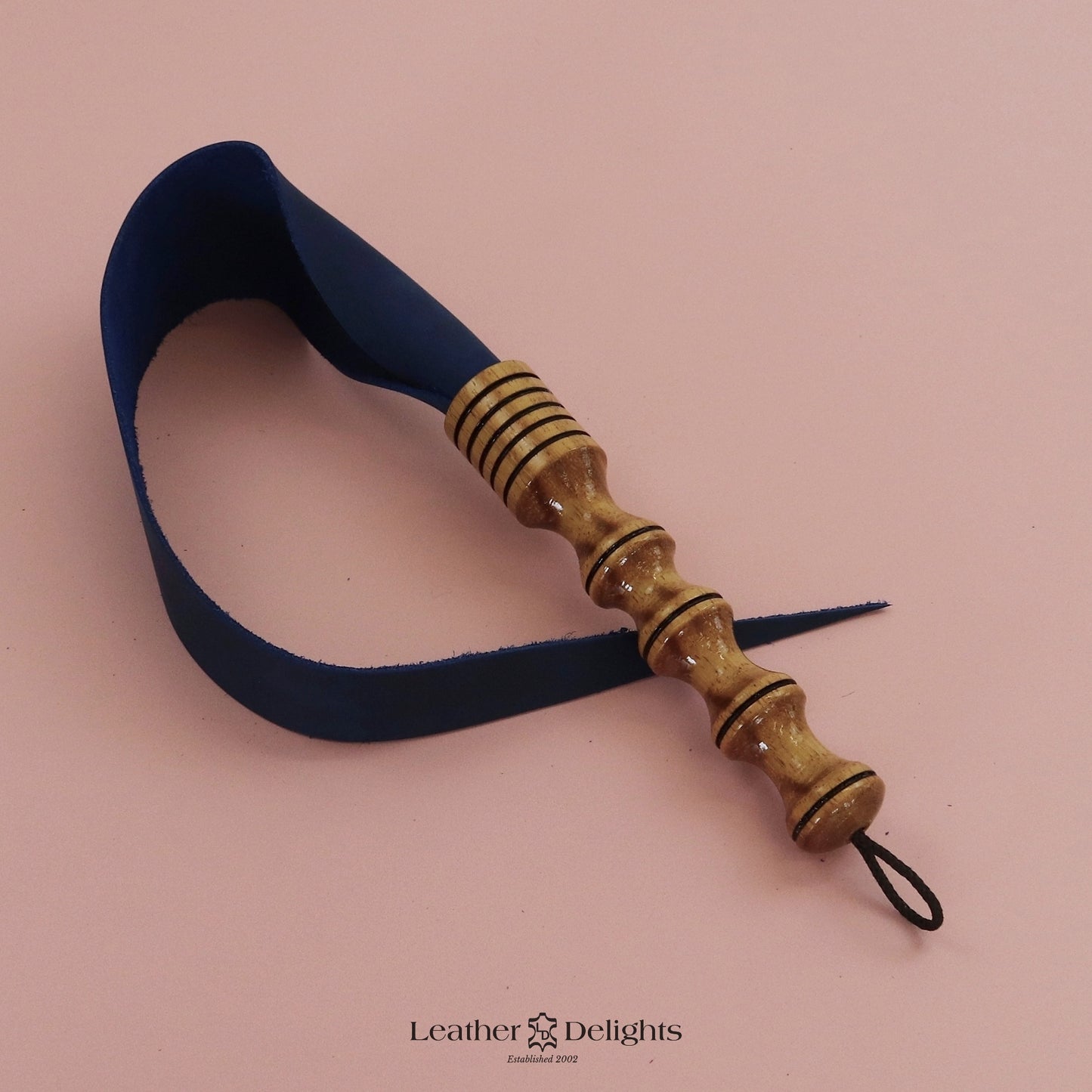 Soft Royal Blue Leather Dragon Tail