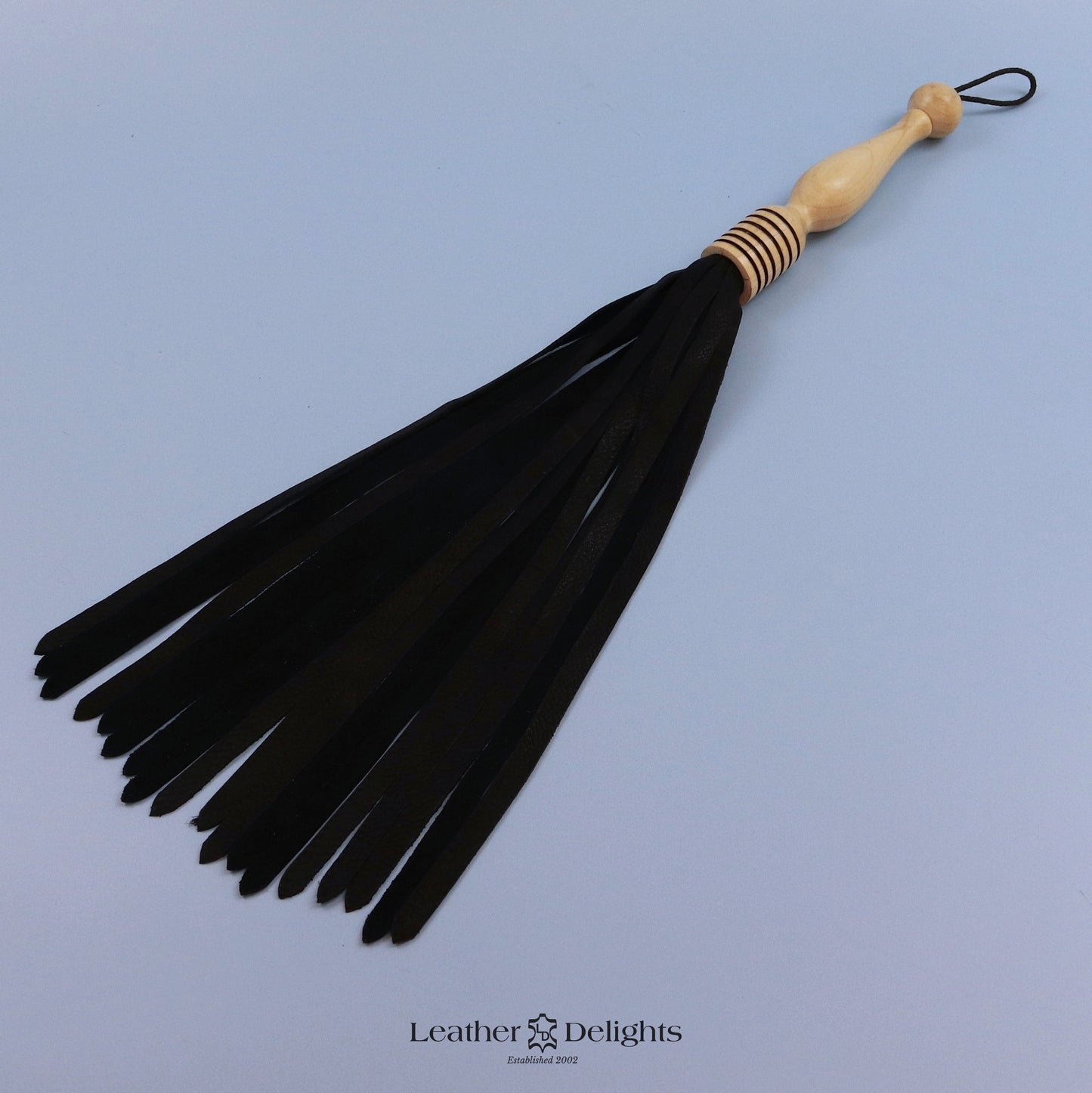 Soft Black Leather Flogger