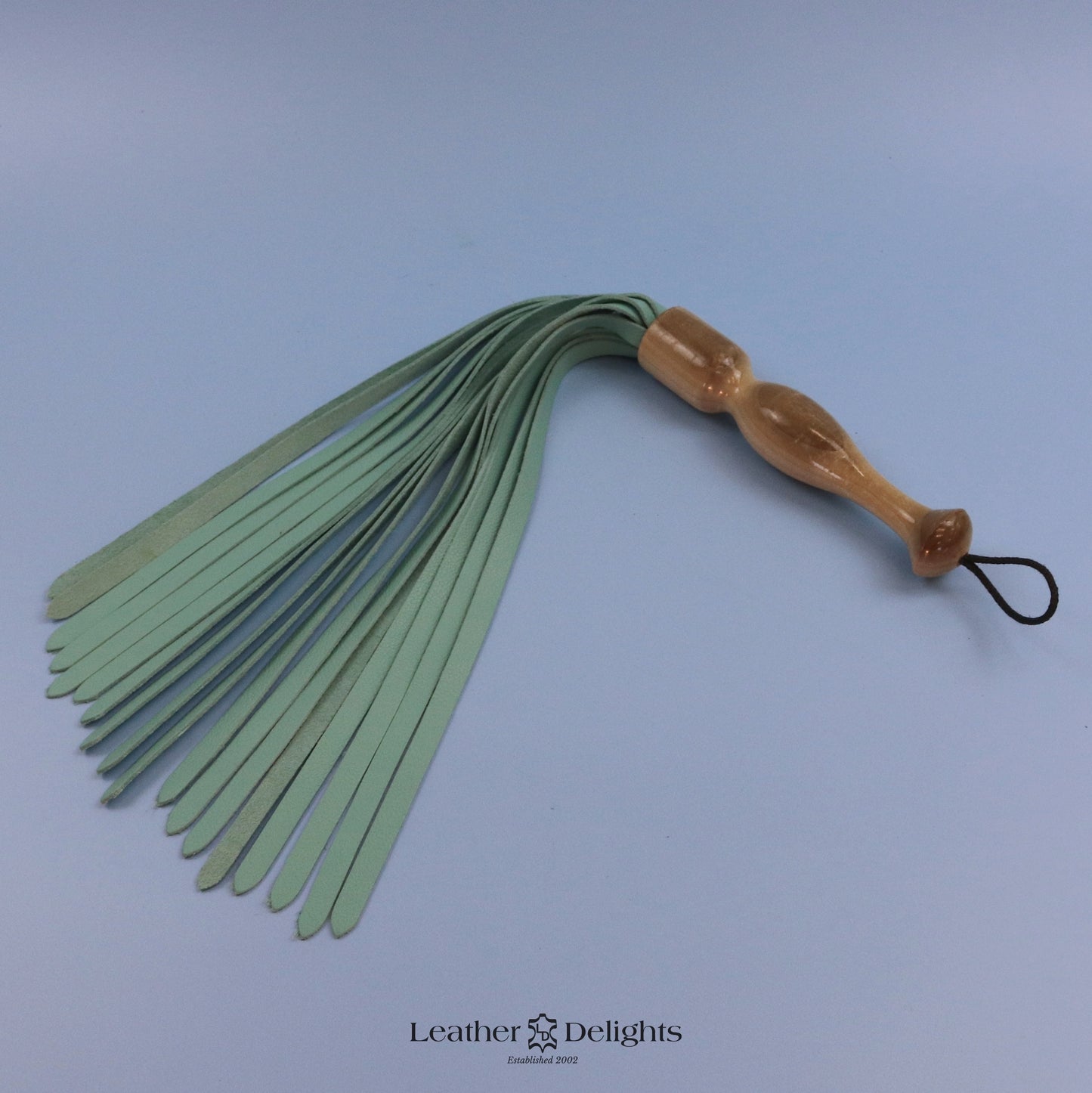 Soft Aqua Leather Flogger