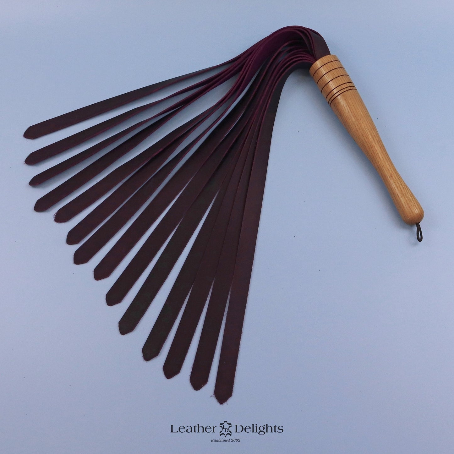 Purple Pull Up Leather Flogger