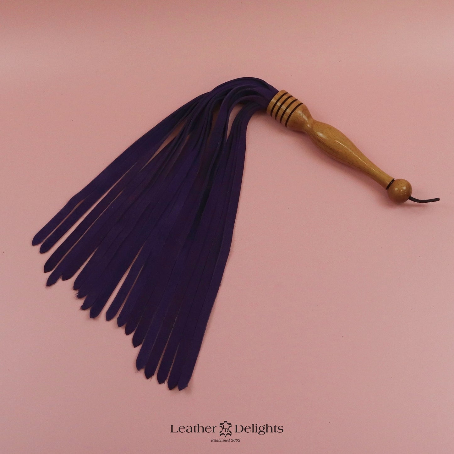 Sunset Orange Wildleder-Peitsche