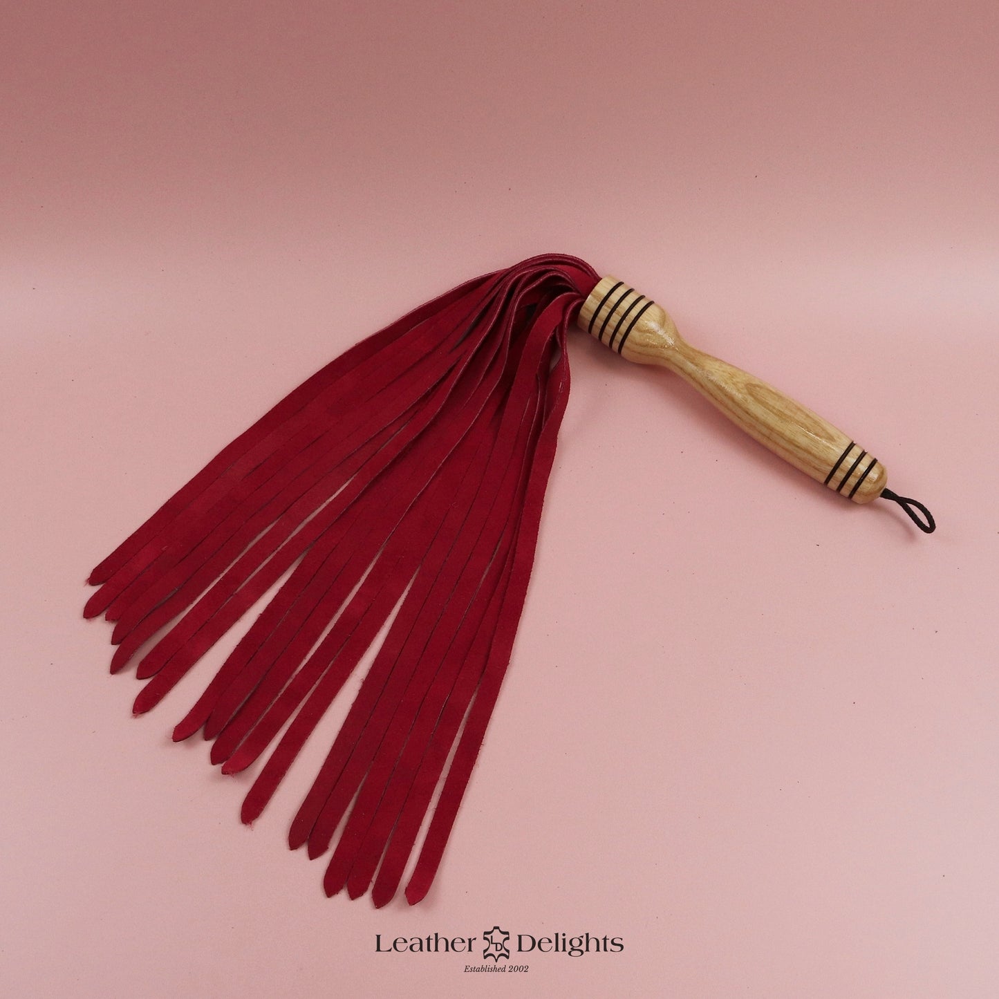 Sunset Orange Wildleder-Peitsche