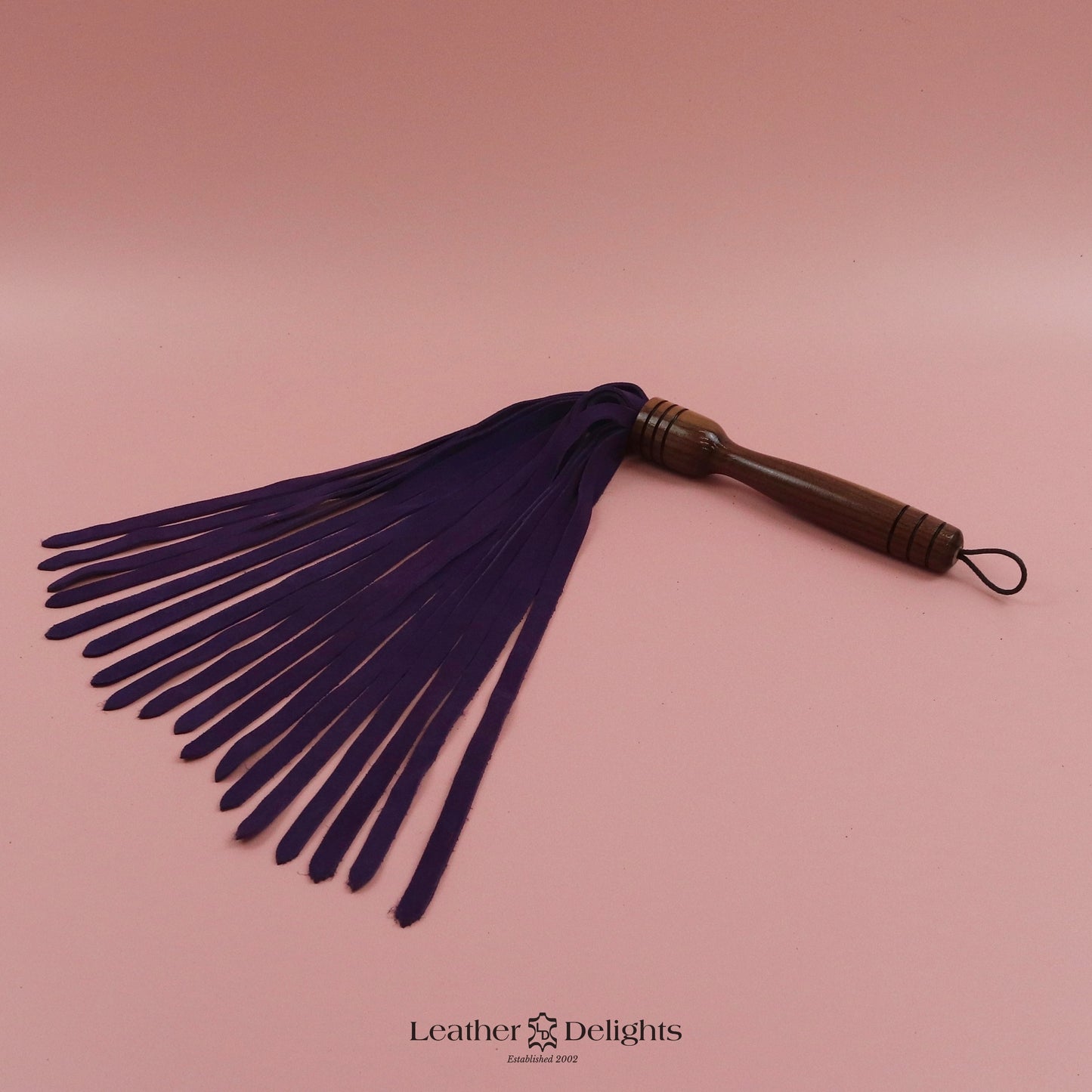 Sunset Orange Wildleder-Peitsche