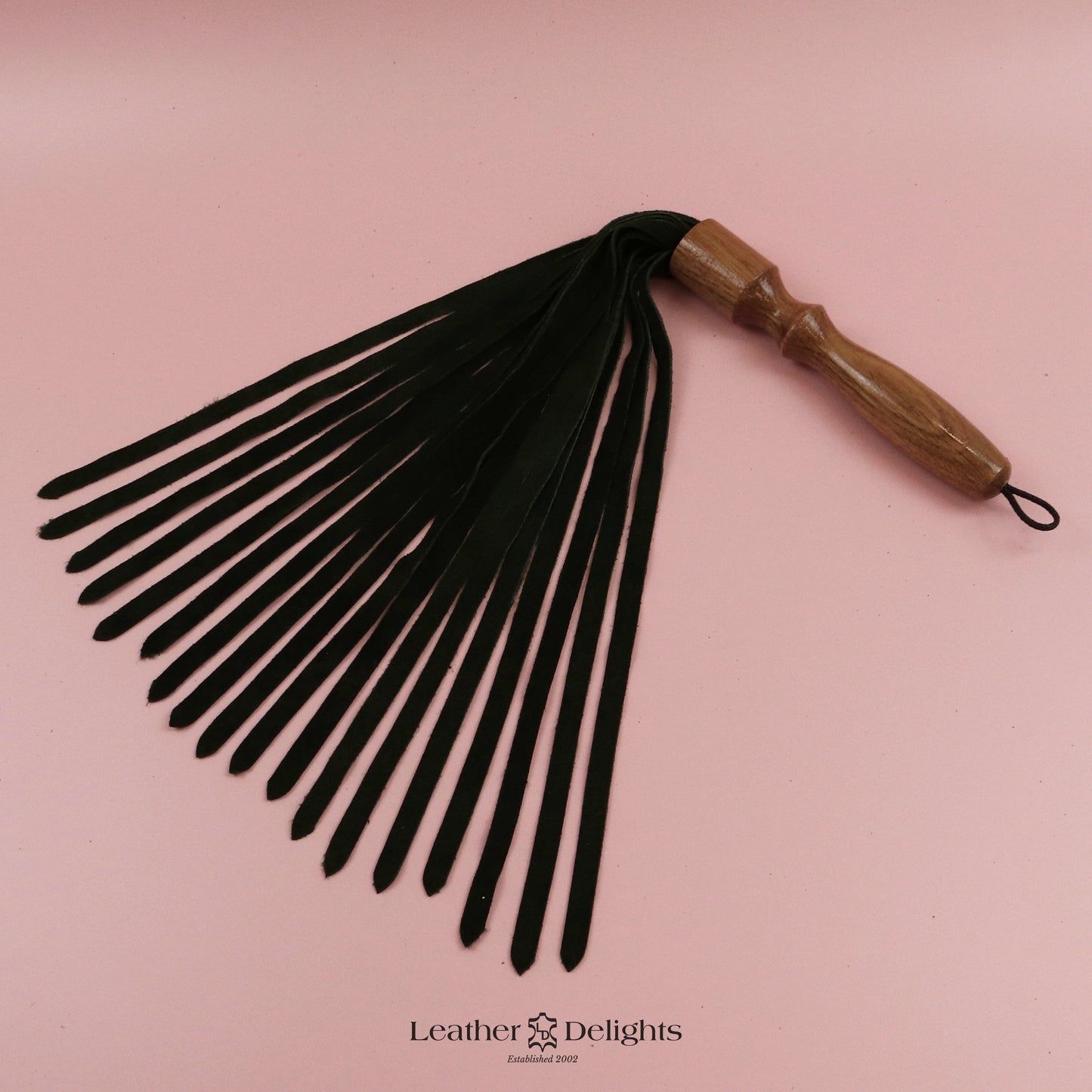 Sunset Orange Wildleder-Peitsche