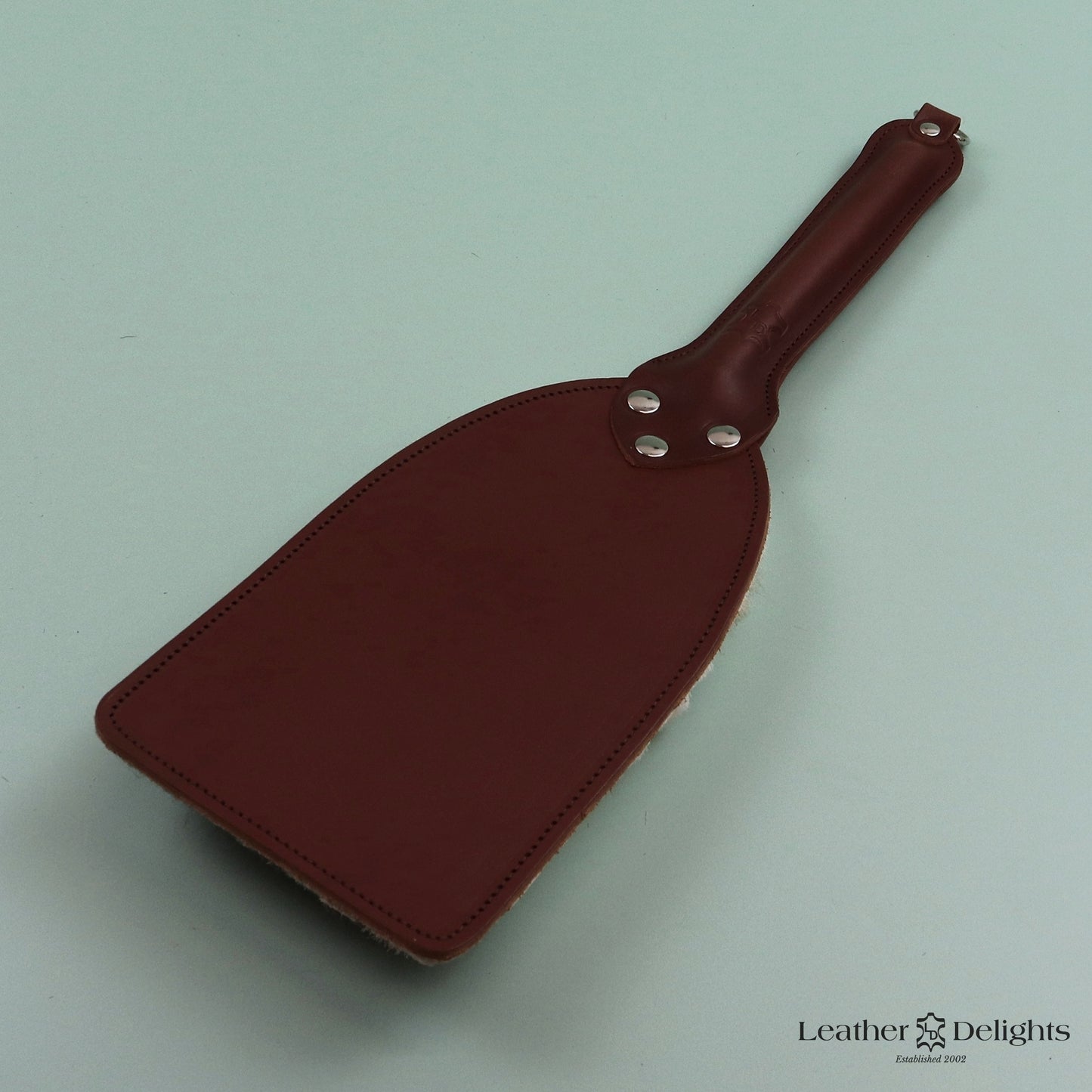 Booty Beater - Tan Leather & Hair on Hide Reindeer with a Tan Handle