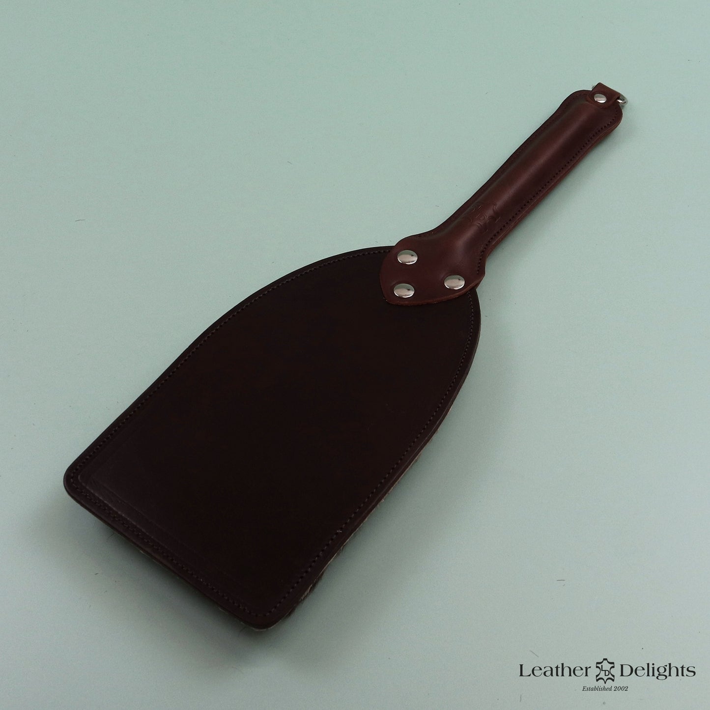 Booty Beater - Brown Leather & Hair on Hide Reindeer with a Brown Handle