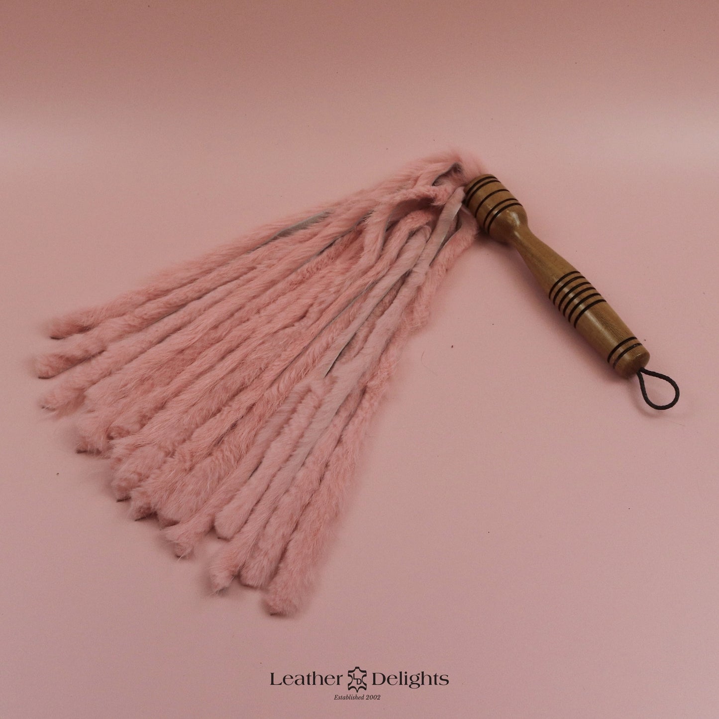 Baby Pink Rabbit Fur Flogger