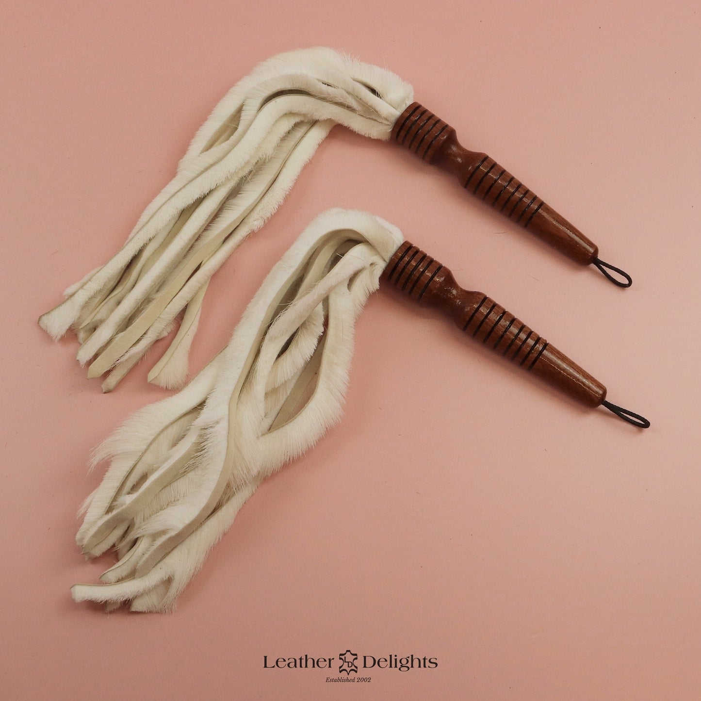 Matched Pair of Hair on Hide Reindeer Flogger