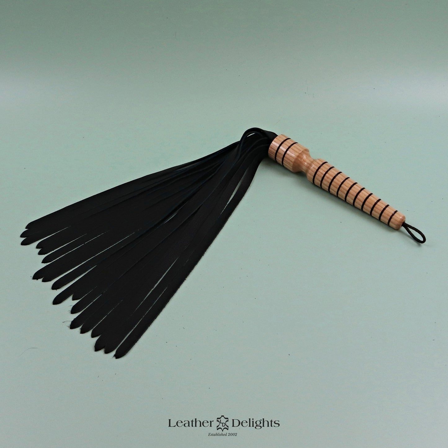 Soft Black Leather Flogger