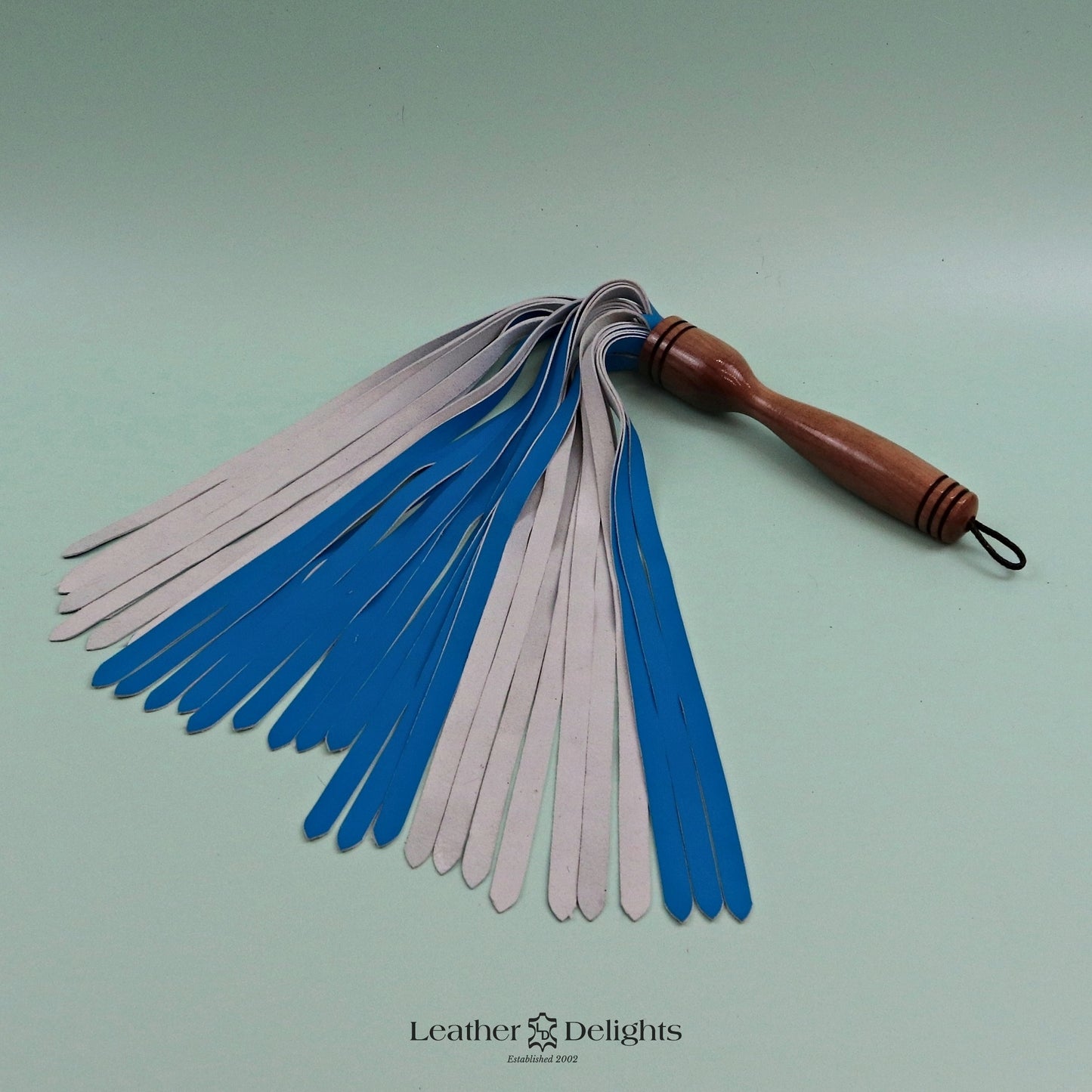 Neon Blue Lambskin Flogger