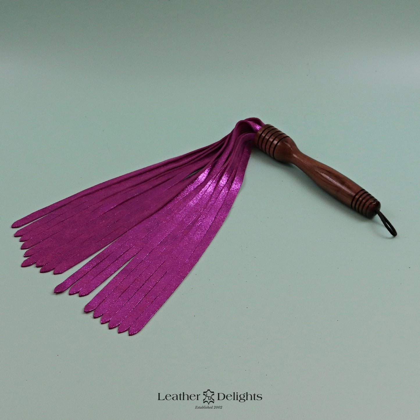 Metallic Pink Suede Flogger