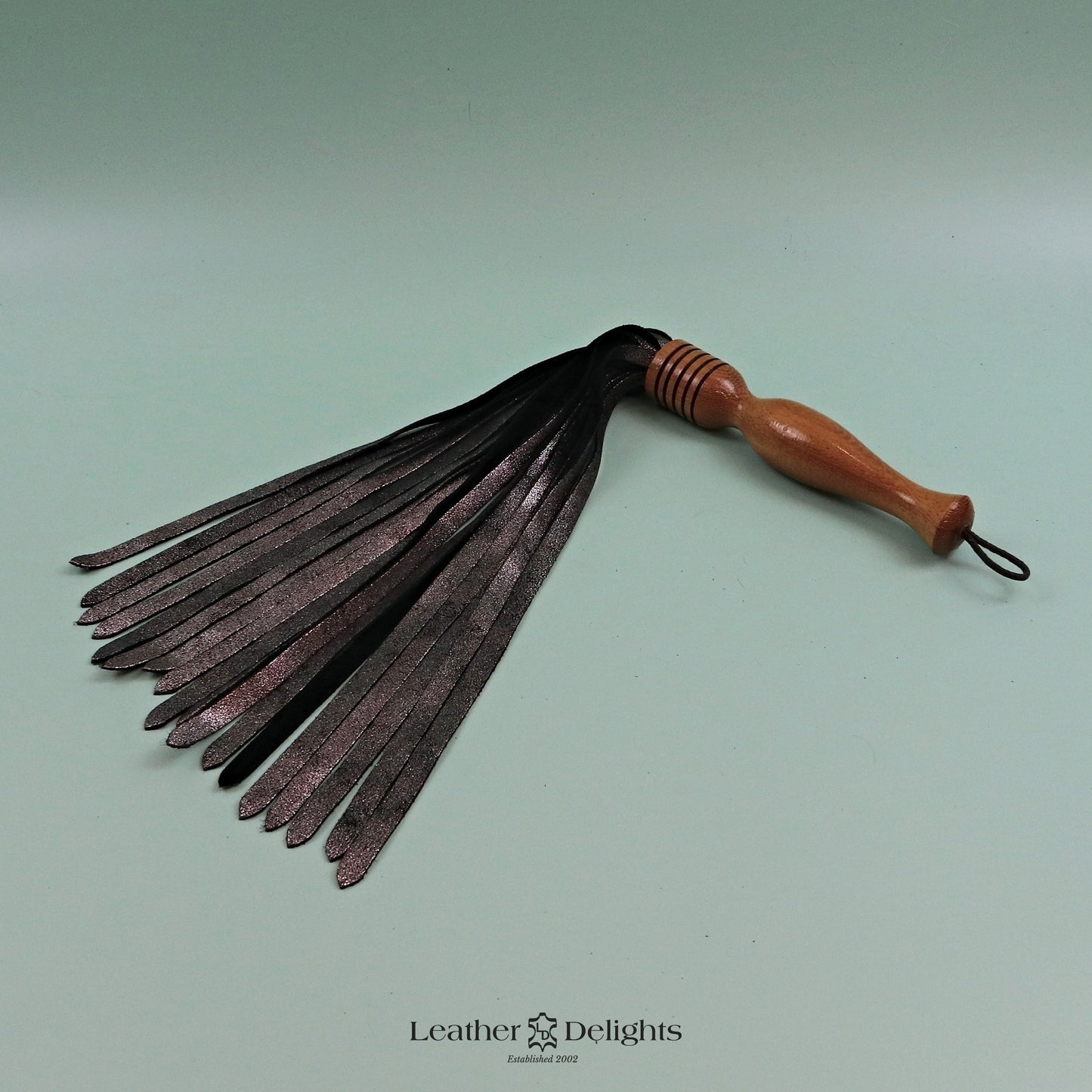 Metallic Silver Suede Flogger