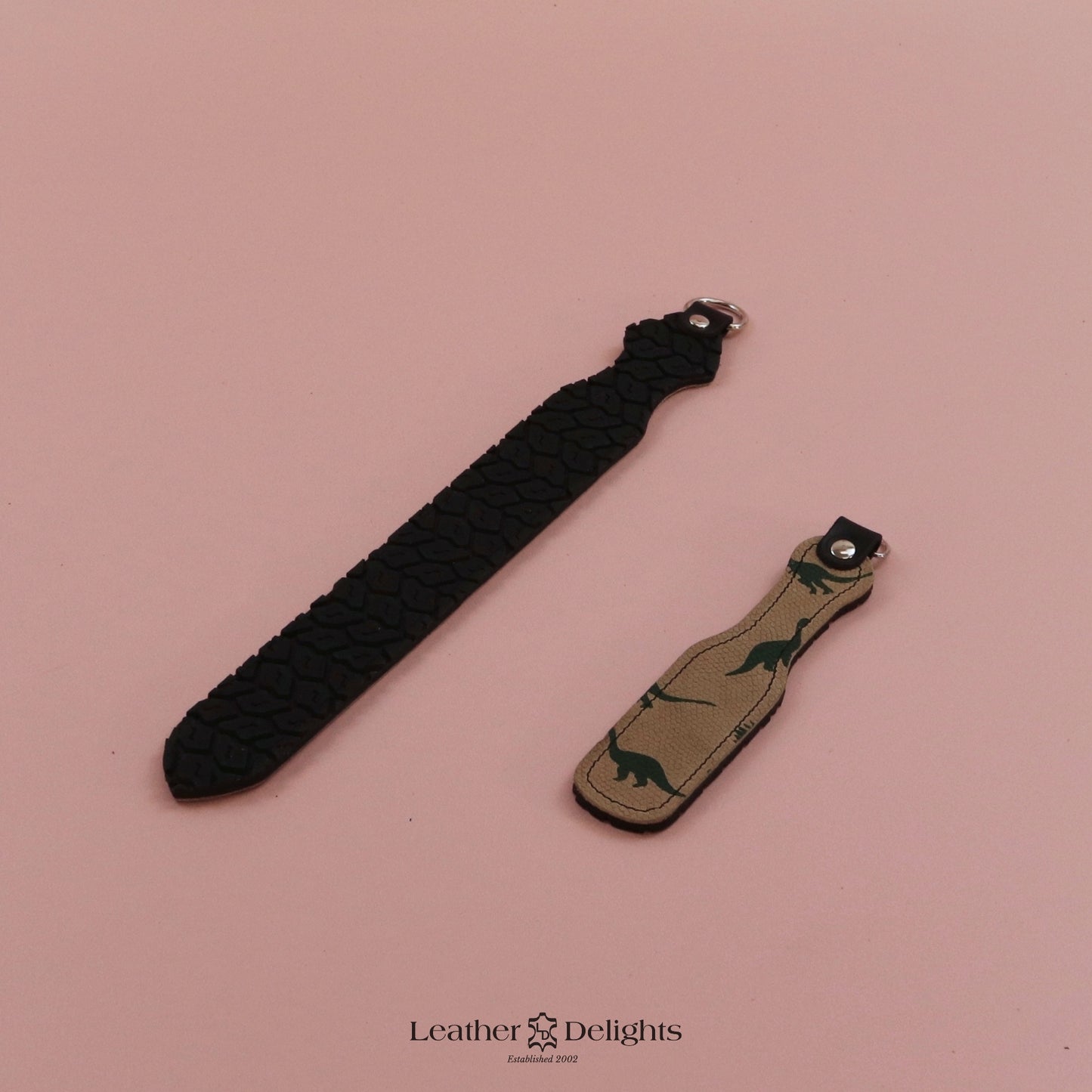 Dagger - Dinosaur Print Leather & Black Tyre Tread Rubber