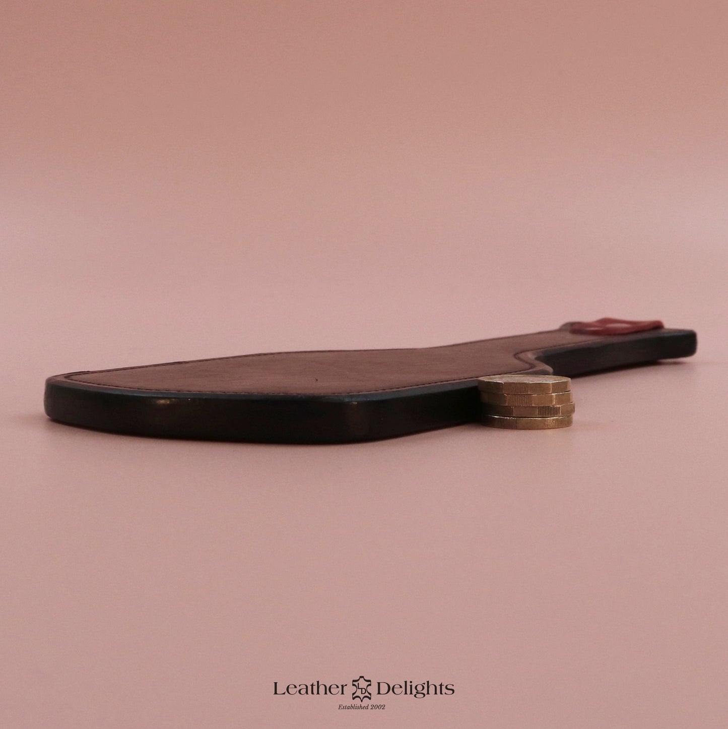 Intimidator - Oak Bark Tanned Leather with Red Stitch & Accent
