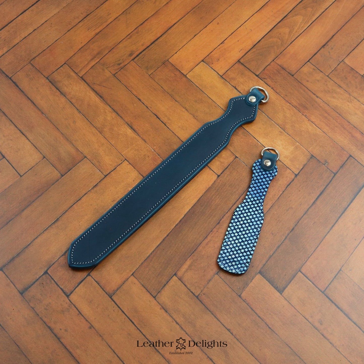 Dagger - Sparkly Blue Stars & Blue Leather