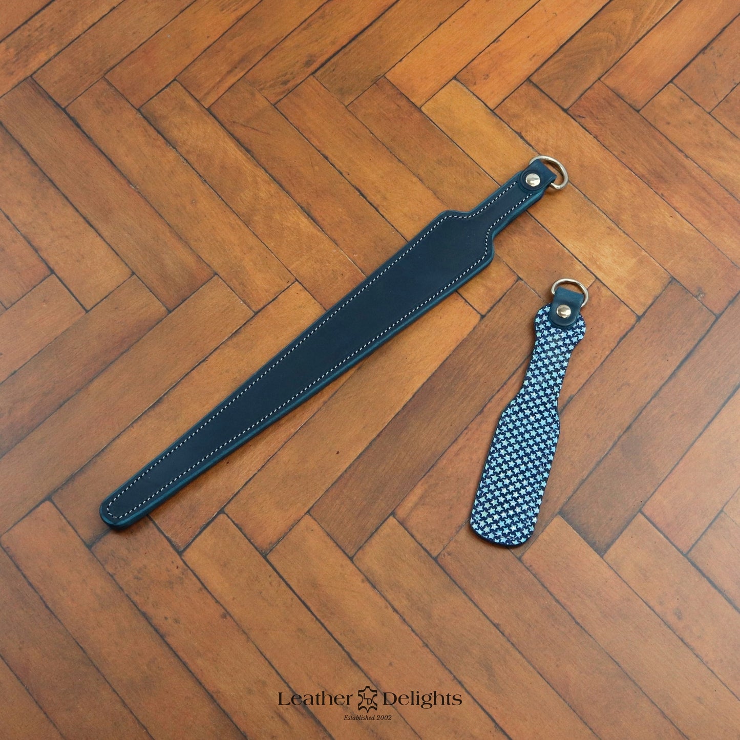 Needle - Sparkly Blue Stars & Blue Leather