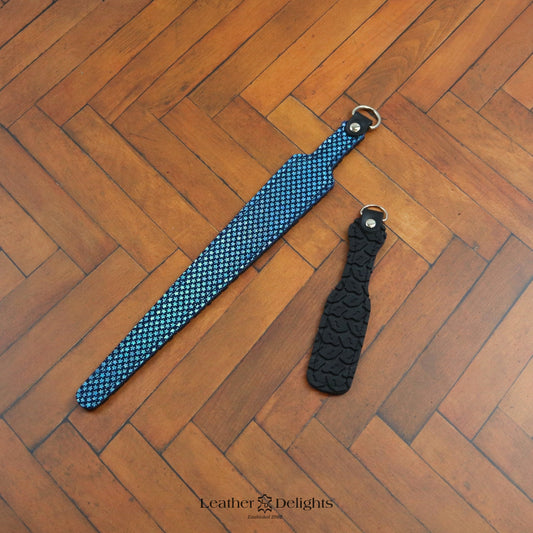 Needle - Sparkly Blue Stars & Black Tyre Tread Rubber