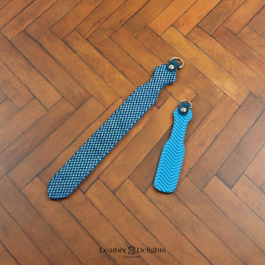 Dagger - Sparkly Blue Stars & Blue Ripple Rubber