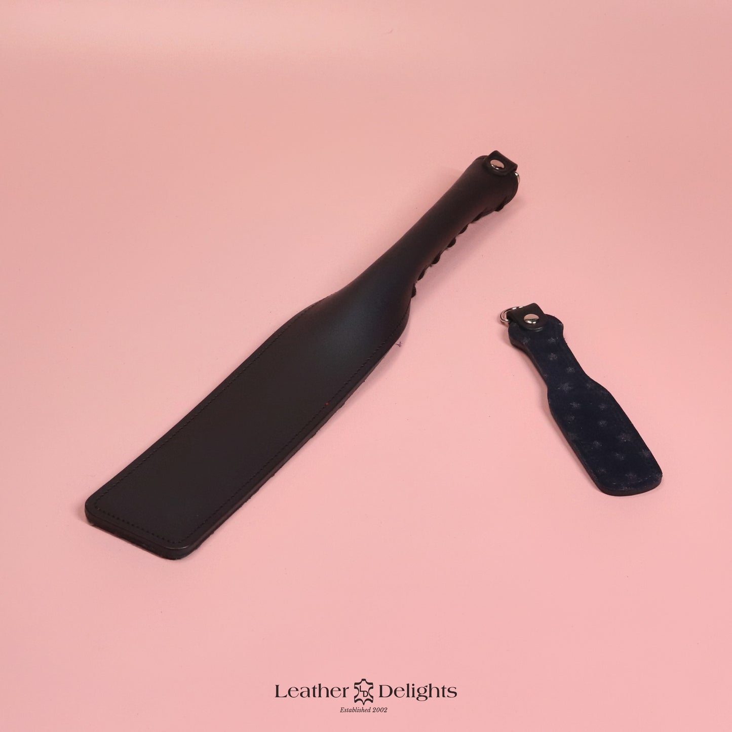 Double Cheek Slapper - Stars Suede & Black Leather