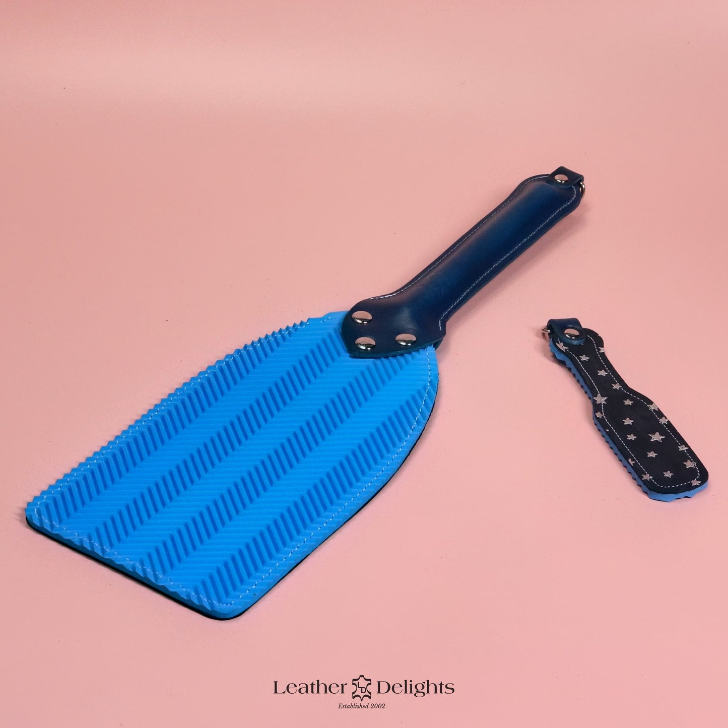 Booty Beater - Stars Suede & Blue Ripple Rubber with Blue Handle