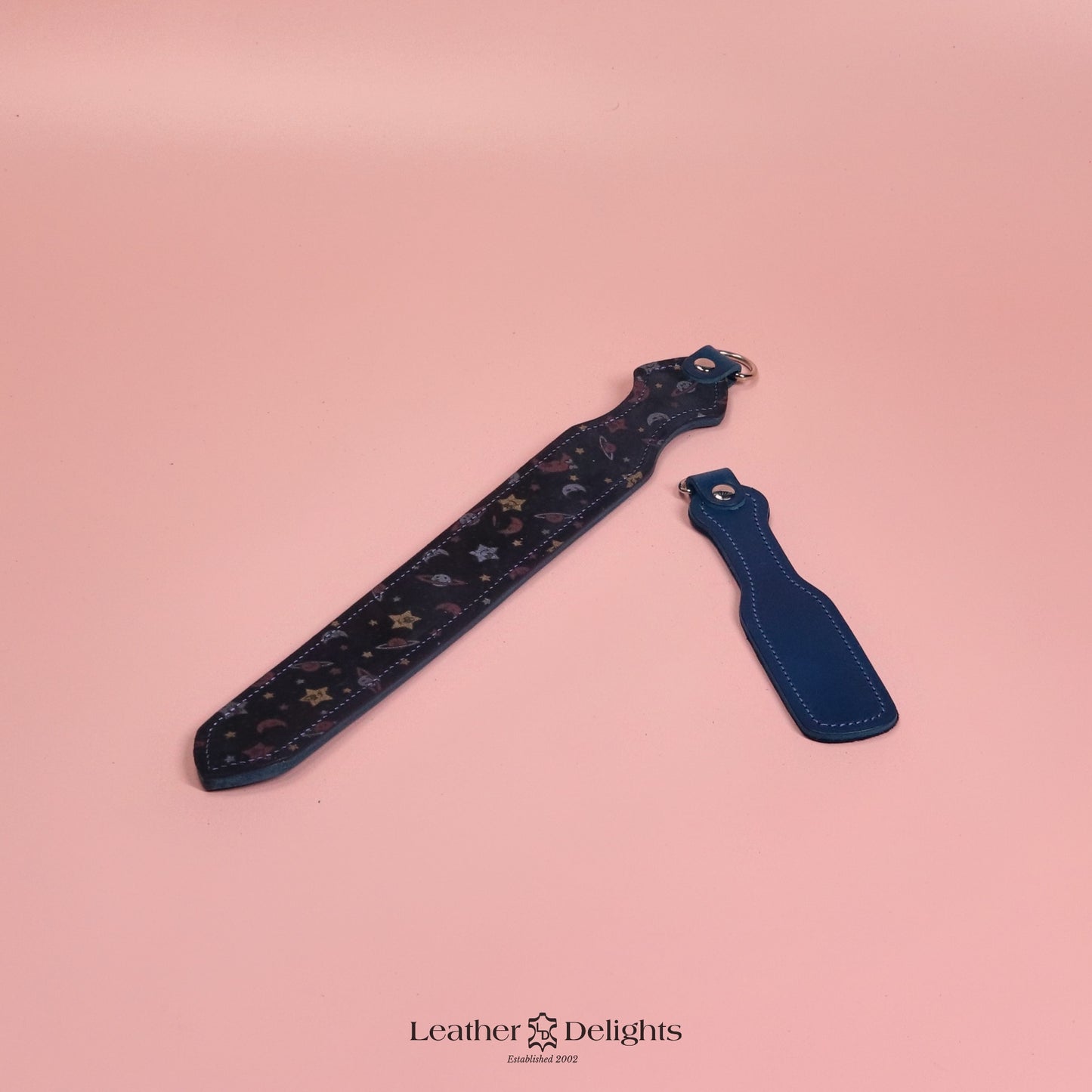 Dagger - Moon and Stars Suede & Blue Leather