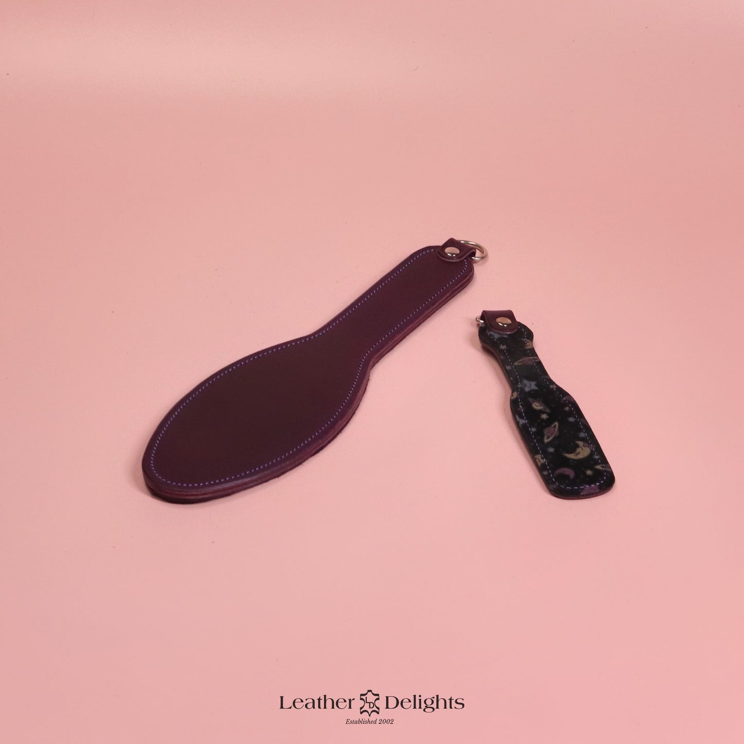 Shoe Sole - Moon and Stars Suede & Purple Leather