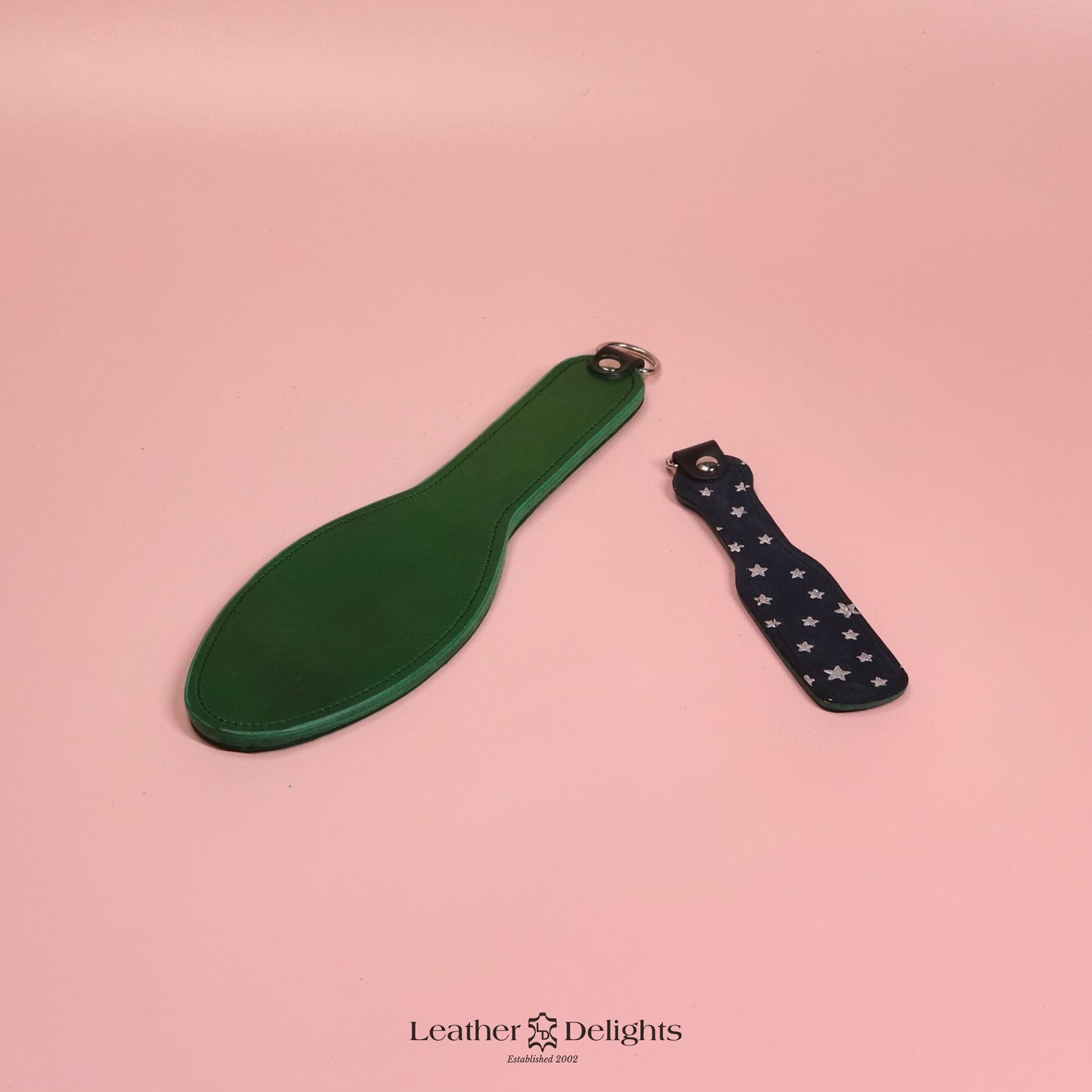 Shoe Sole - Stars Suede & Green Leather