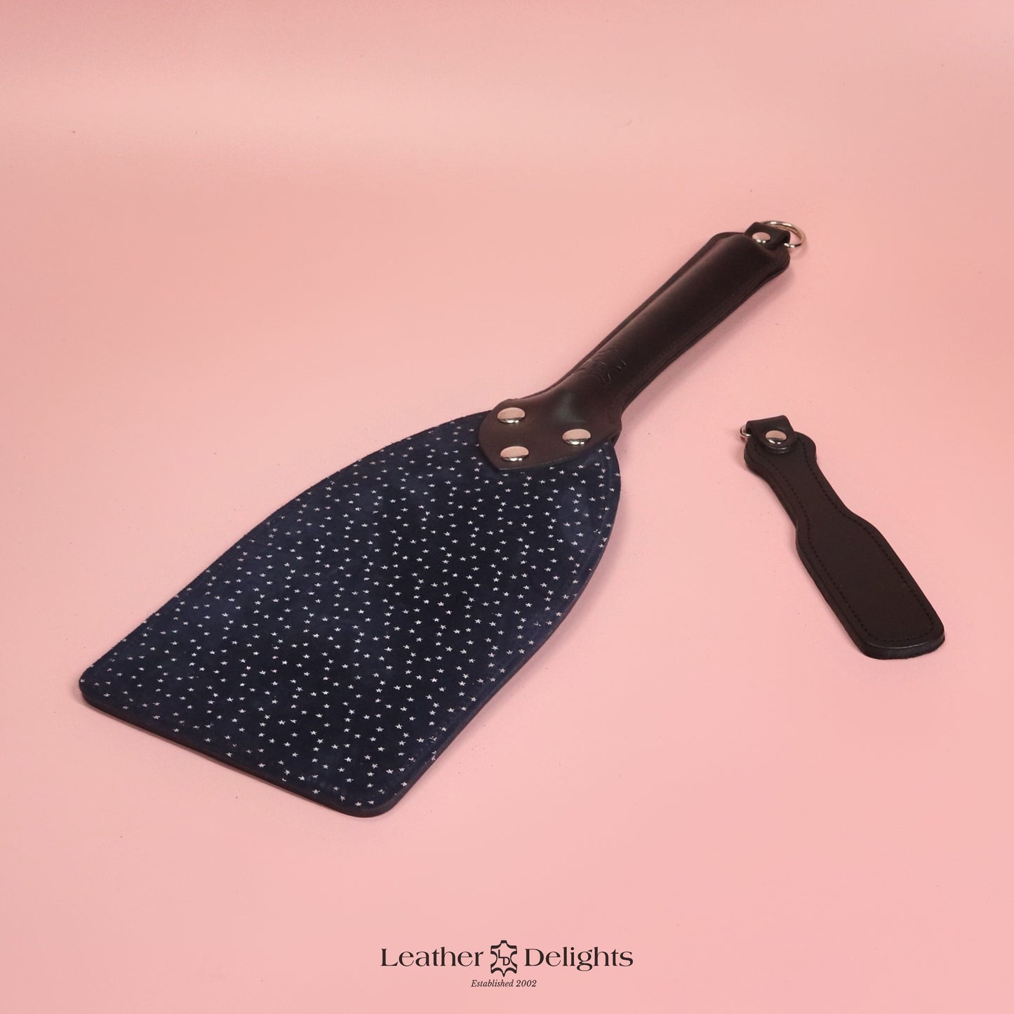 Booty Beater - Stars Suede & Black Leather