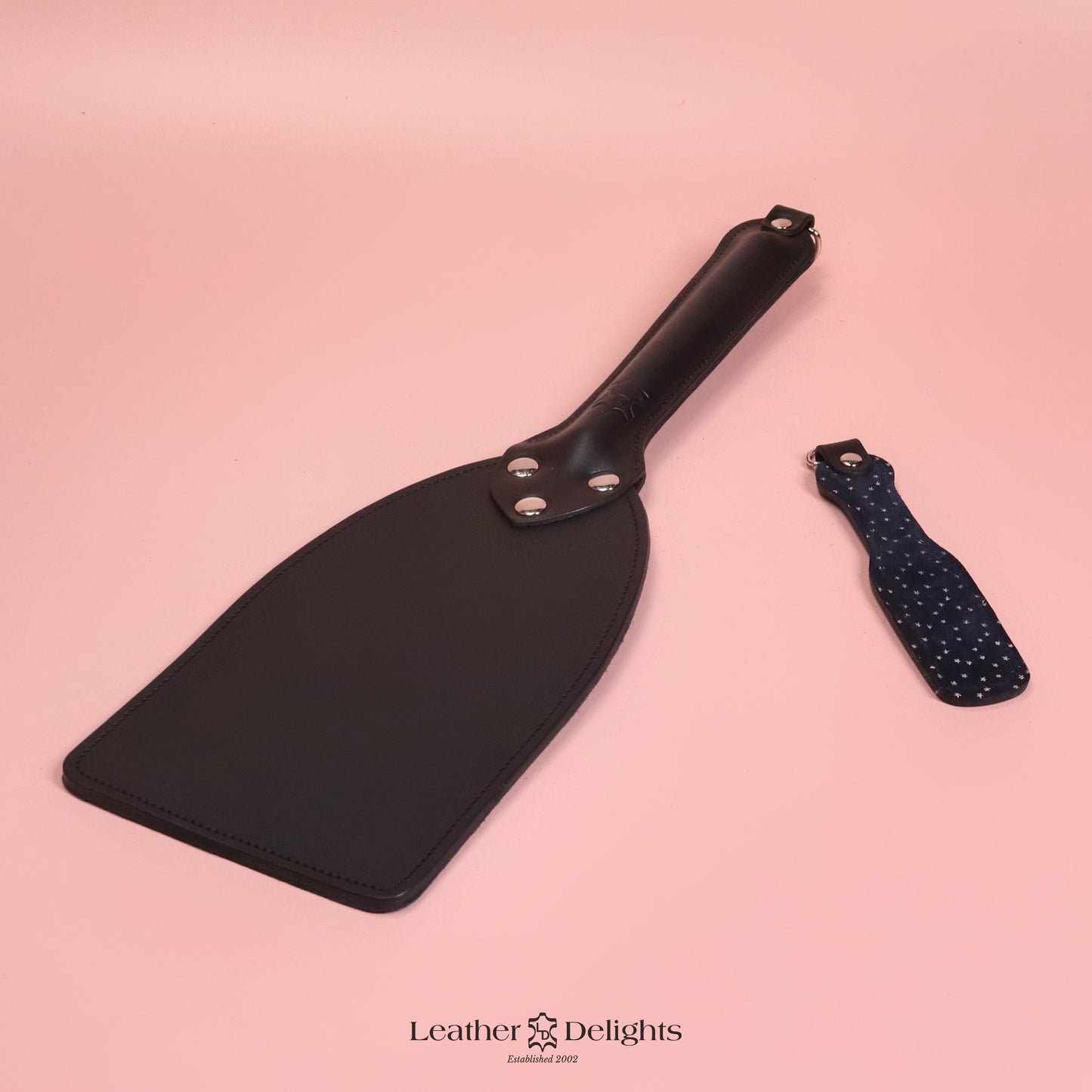 Booty Beater - Stars Suede & Black Leather