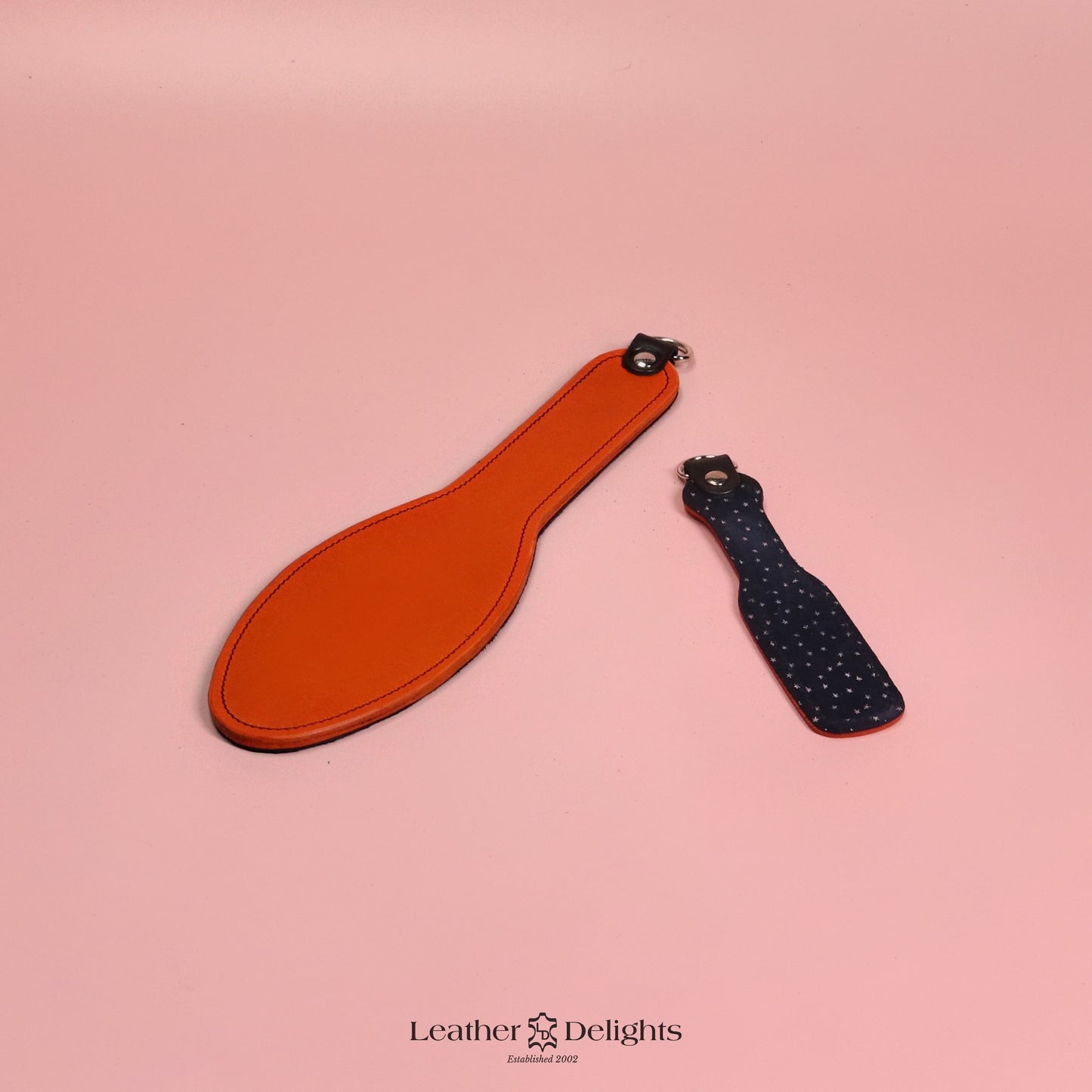 Shoe Sole - Stars Suede & Orange Leather