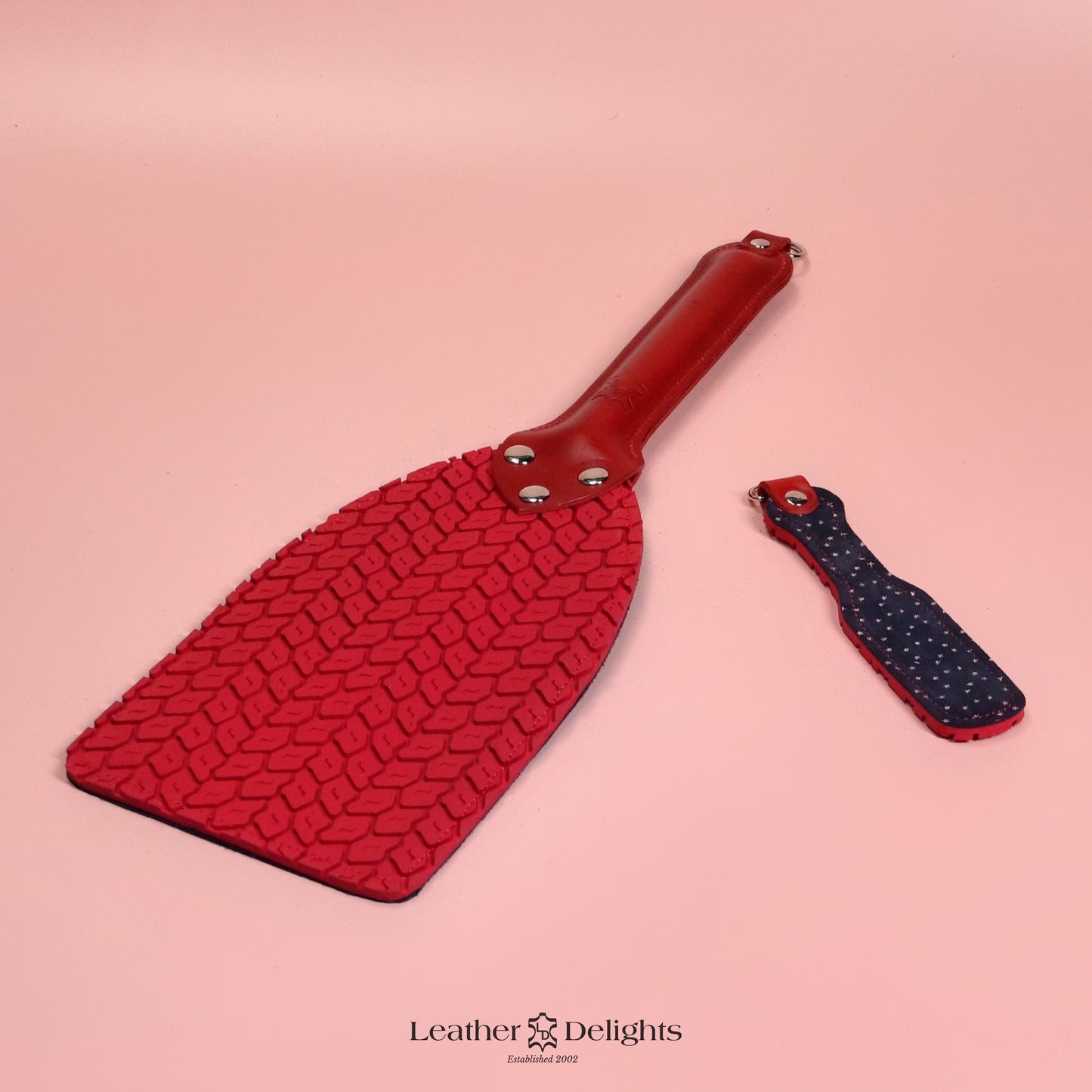 Booty Beater - Stars Suede & Red Tyre Tread Rubber with Red Handle