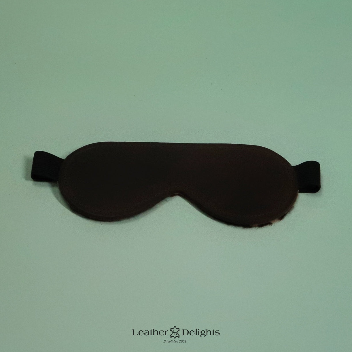 Schwarze Augenbinde mit Wildlederfutter
