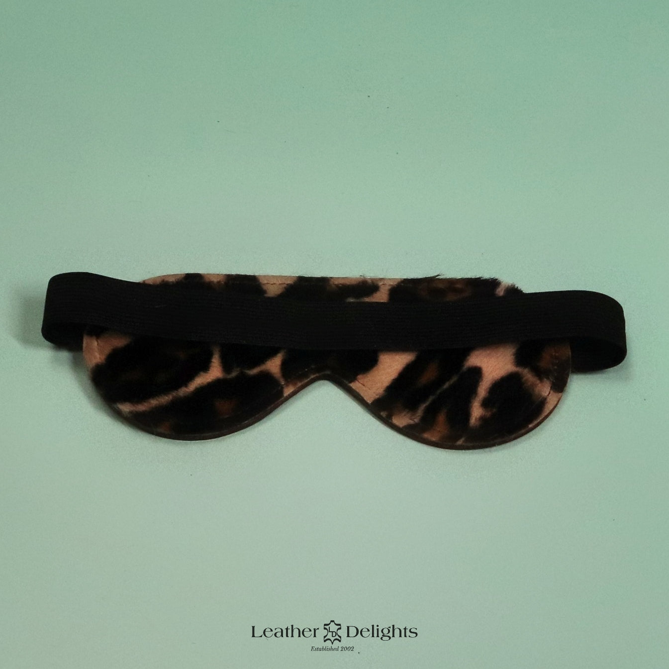 Schwarze Augenbinde mit Wildlederfutter