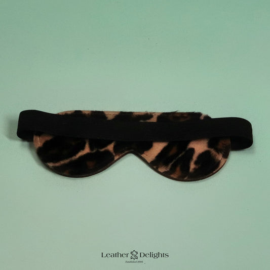Schwarze Augenbinde mit Wildlederfutter